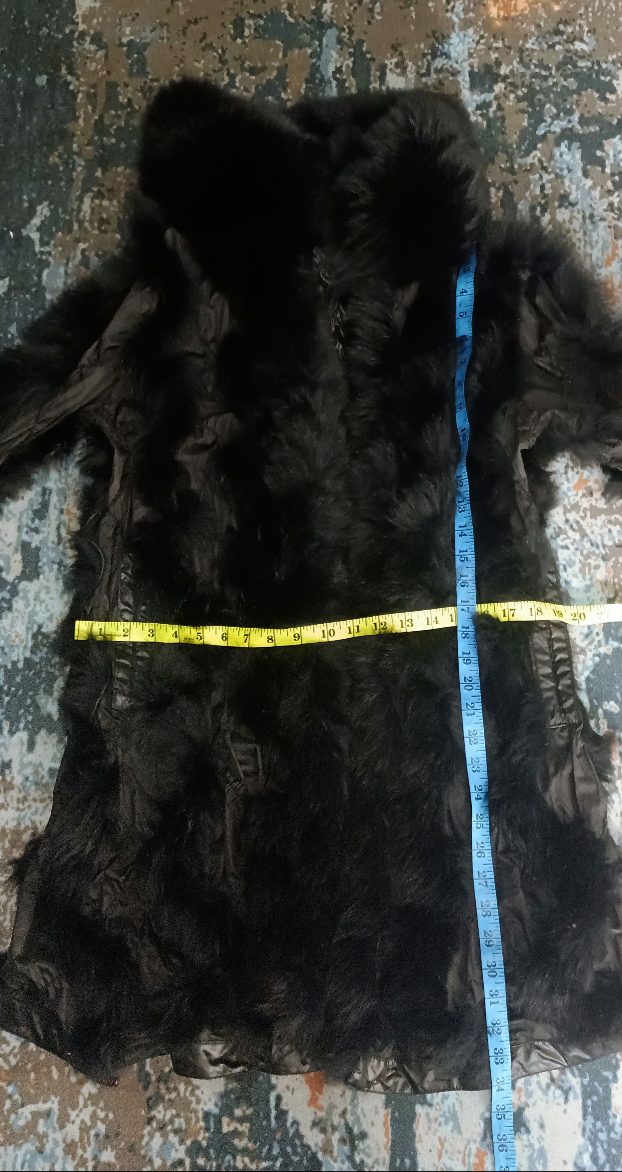 Designer RARE🔥🔥 Vintage Vertical Fur Coat Black Size L / US 10 / IT 46 - 11 Thumbnail