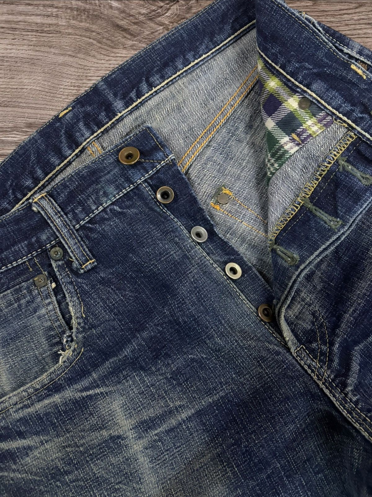 Samurai Jeans Vtg StormyBlue by Pherrow Kapital Style Selvedge Jeans Size US 32 / EU 48 - 5 Thumbnail