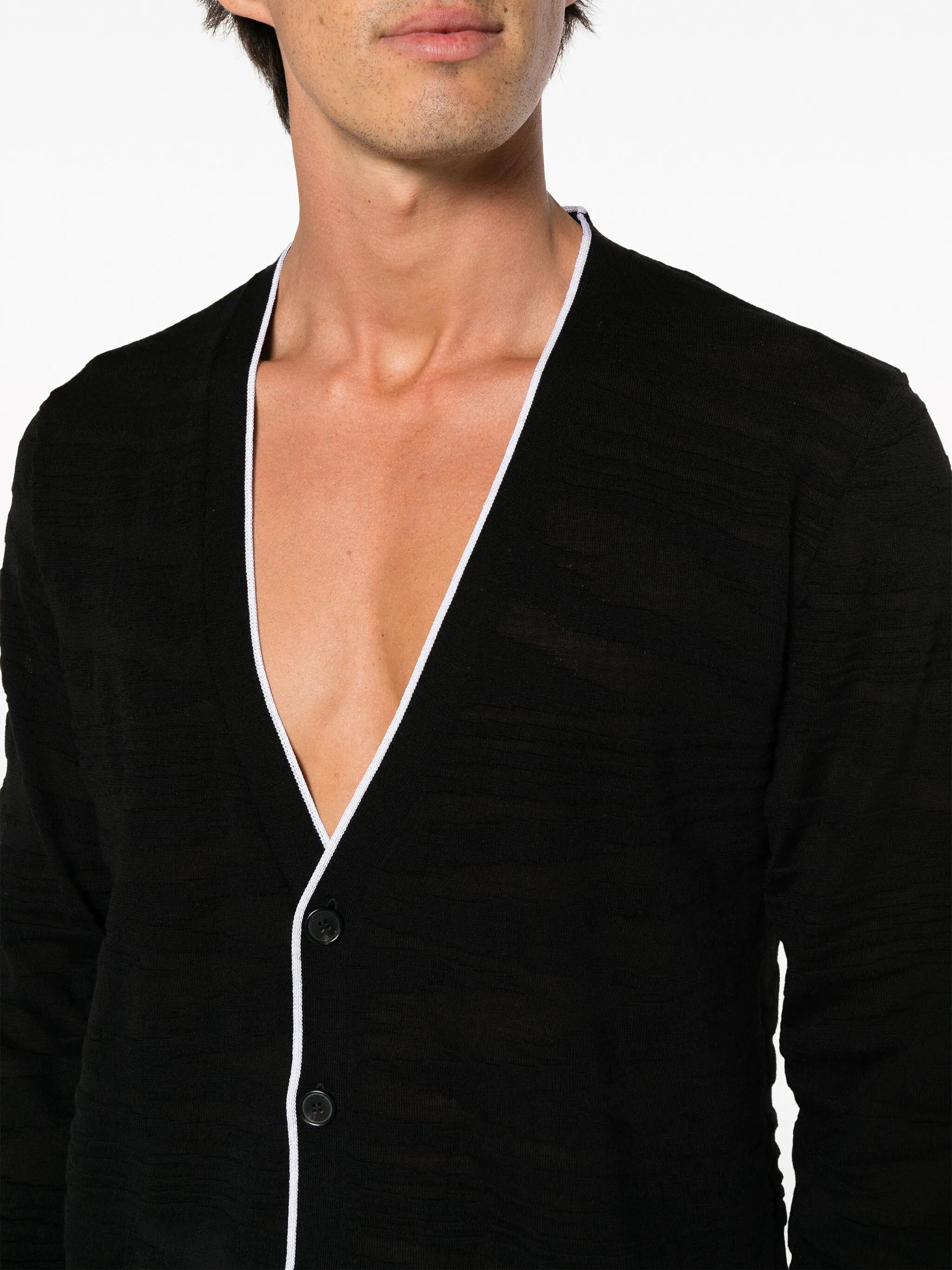 Missoni o1y0225 Cardigan in Black Size US L / EU 52-54 / 3 - 2 Thumbnail