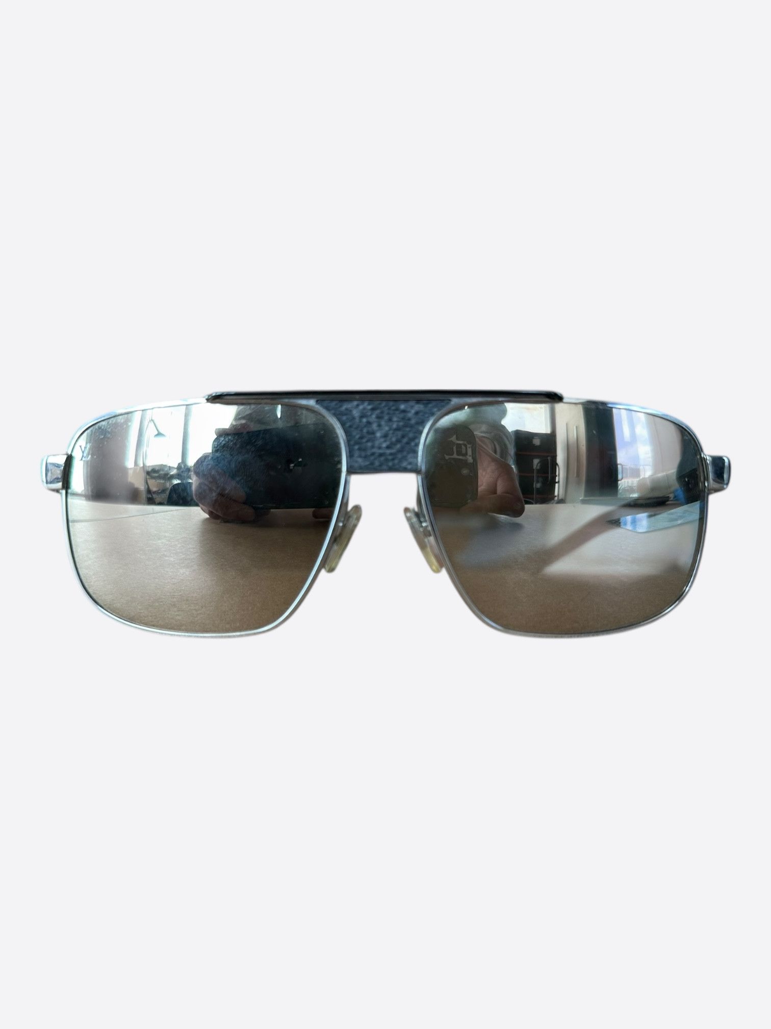 Louis Vuitton Silver Monogram Eclipse Pacific Sunglasses