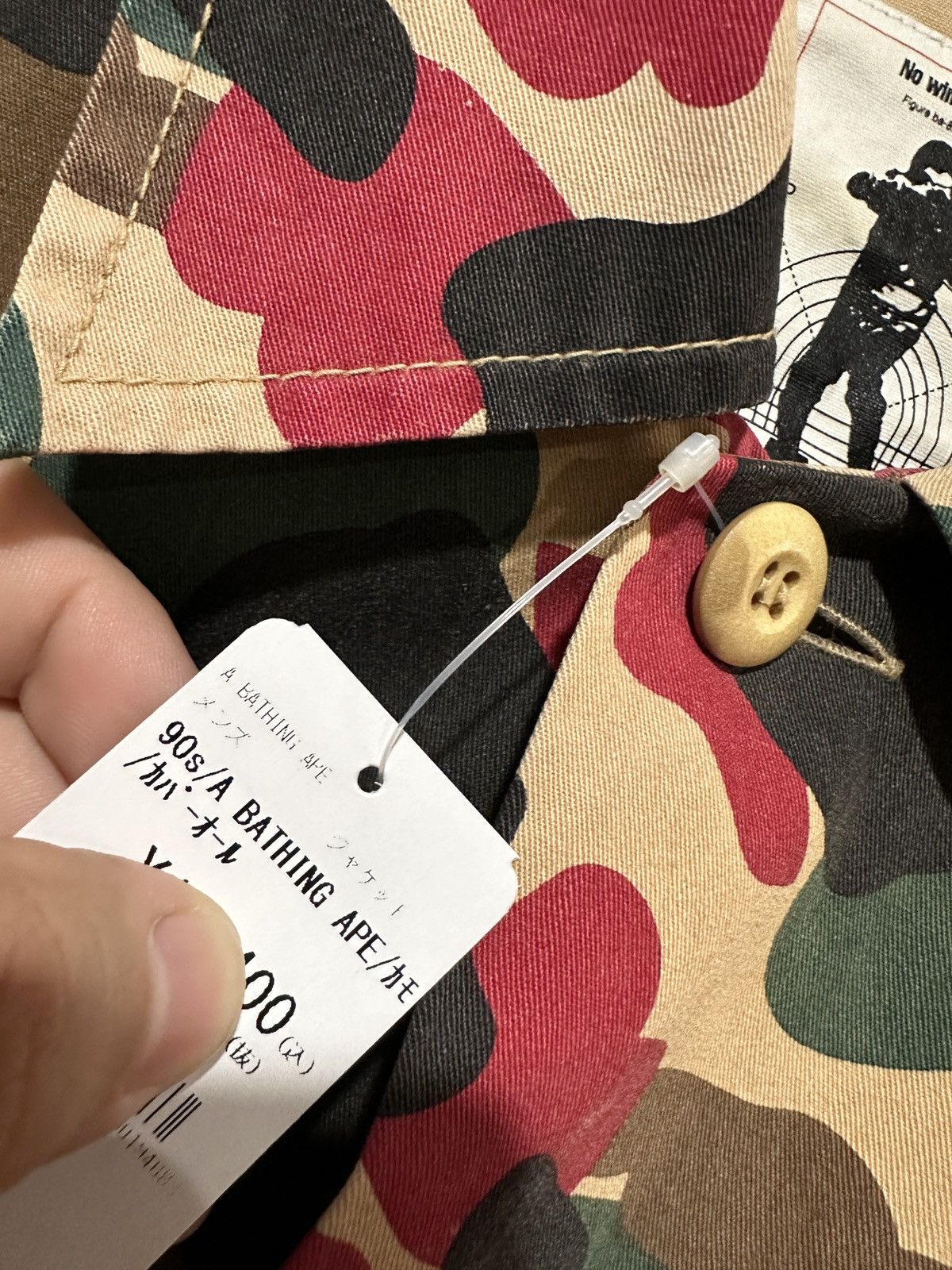 Bape Vintage 90’s Bape Swiss Camo Shirt Size US XL / EU 56 / 4 - 3 Thumbnail