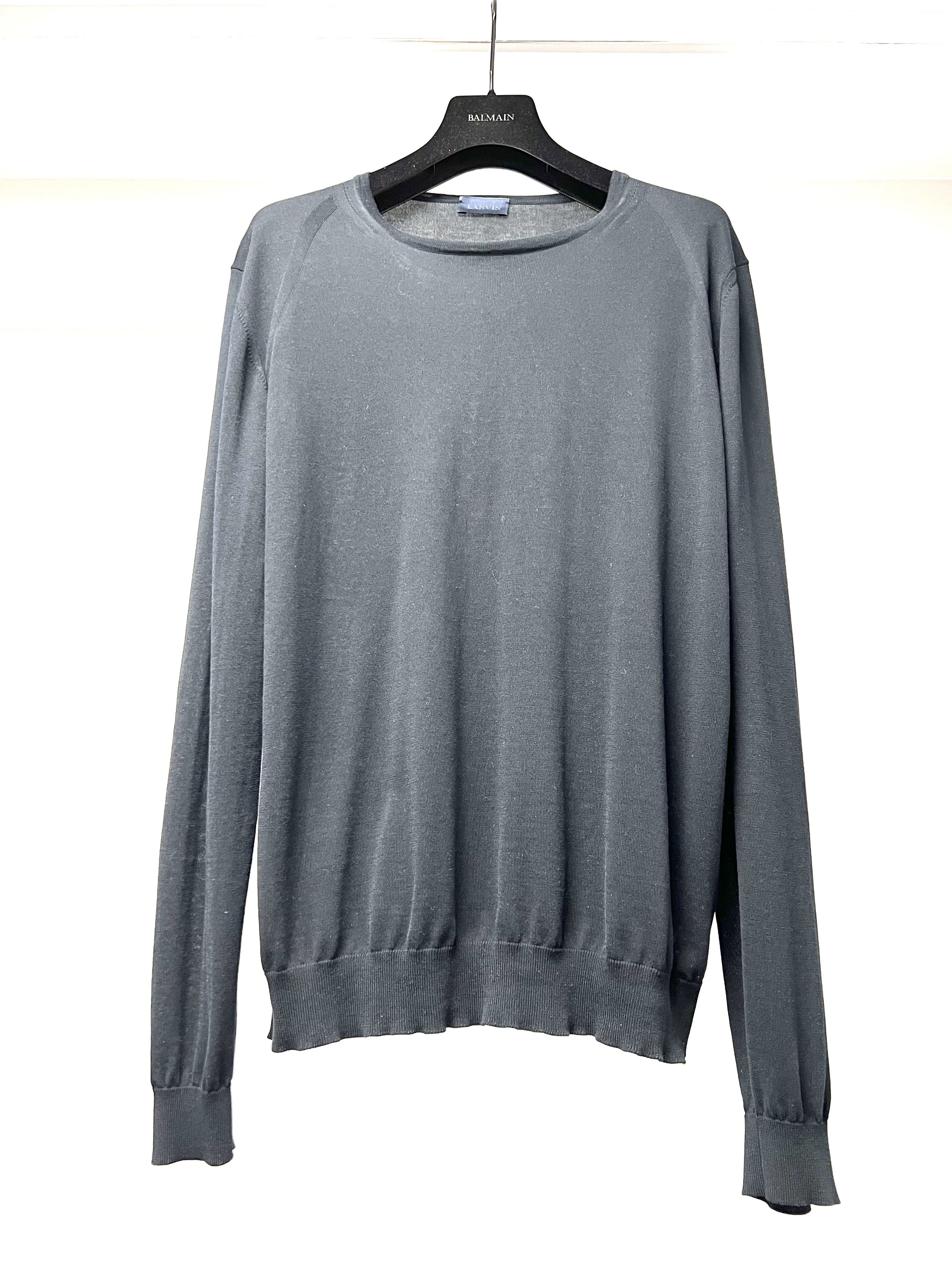 Lanvin NEW, LANVIN SUPERFINE KNITED CREWNECK SWEATER, MADE IN ITALY Size US XL / EU 56 / 4 - 3 Thumbnail