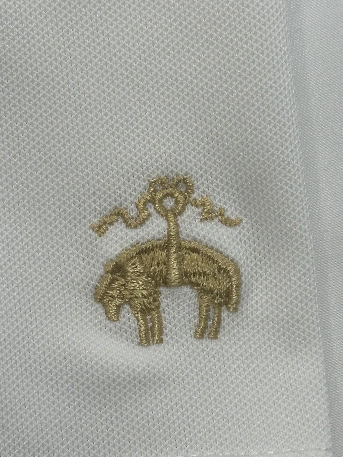 Brooks Brothers Brooks Brothers 1/4 Button Logo Polo Shirt White Mens XL Size US XL / EU 56 / 4 - 9 Thumbnail