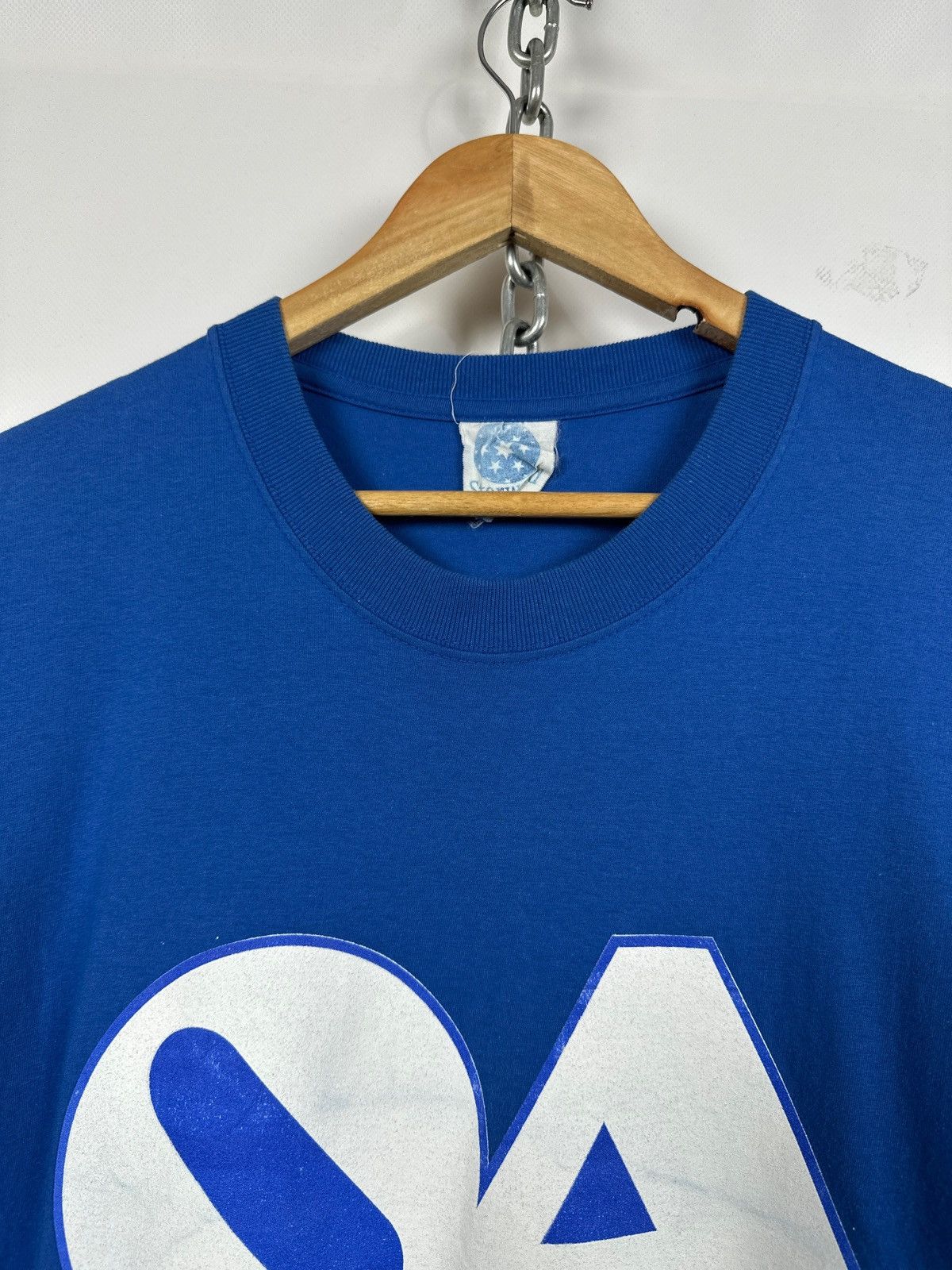 Band Tees 2002 Vintage Oasis Heathen Chemistry Tour Blue Band T-Shirt Size US XL / EU 56 / 4 - 6 Thumbnail