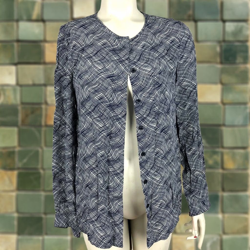 Boden Boden Blue Women's Button Front Long Sleeve Shirt Size XS / US 0-2 / IT 36-38 - 1 Thumbnail