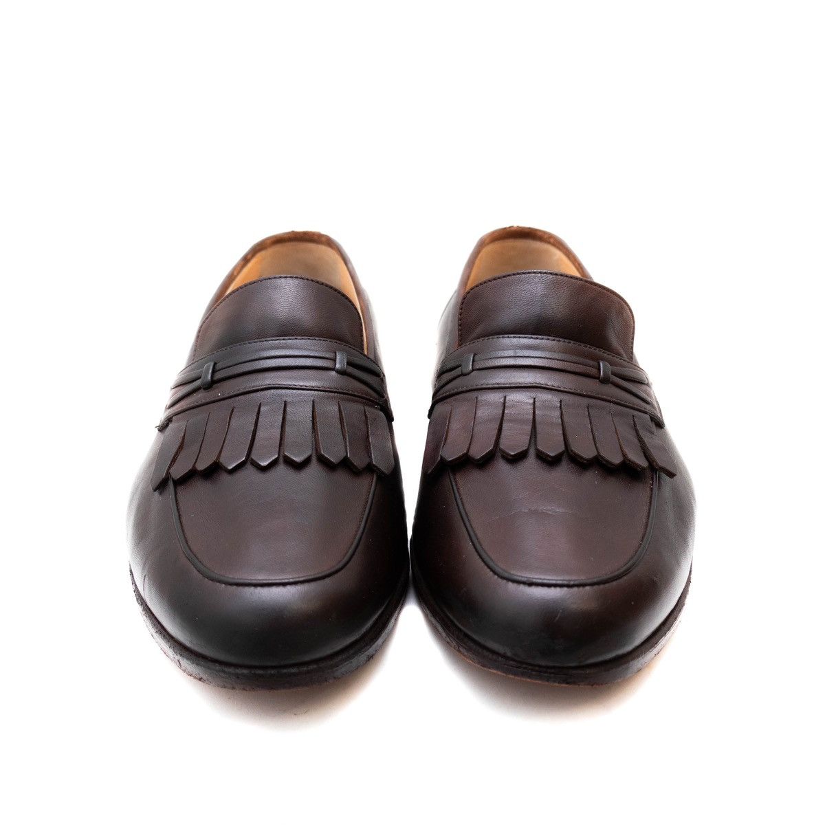 Salvatore Ferragamo Salvatore Ferragamo Brown Calf Loafers Kiltie Tassels Size US 9.5 / EU 42-43 - 5 Thumbnail