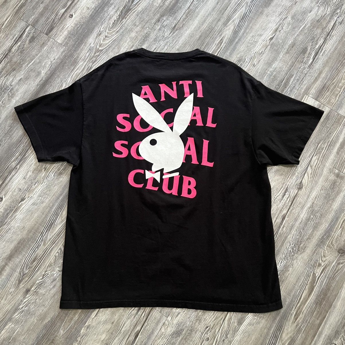 Anti Social Social Club × Playboy Anti Social Social Club Playboy Bunny Graphic Black Shirt XL Size US XL / EU 56 / 4 - 1 Thumbnail