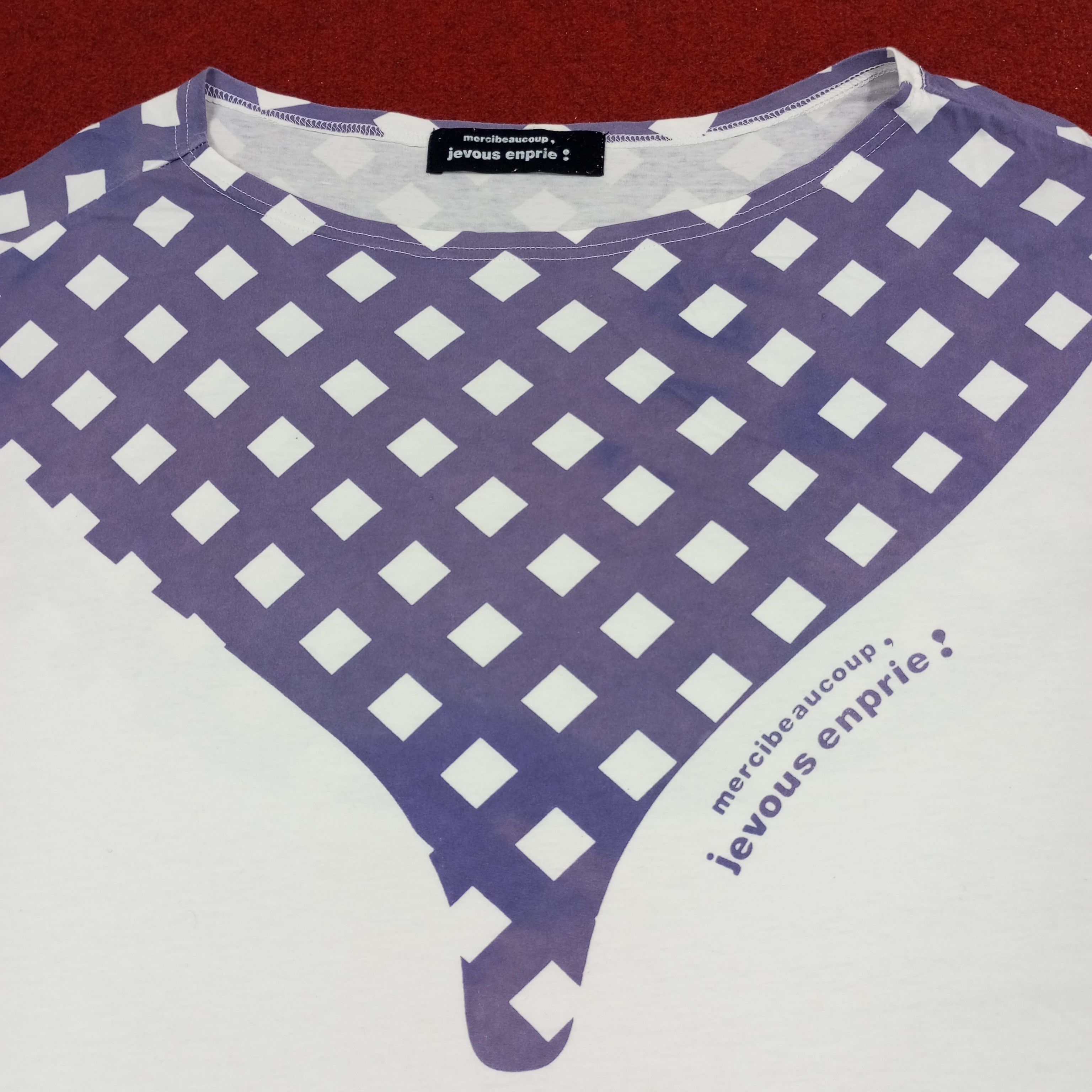 Issey Miyake Mercibeaucoup Jevous Enprie Japanese Designer Brand Tshirt Size XXL / US 16-18 / IT 52-54 - 2 Thumbnail