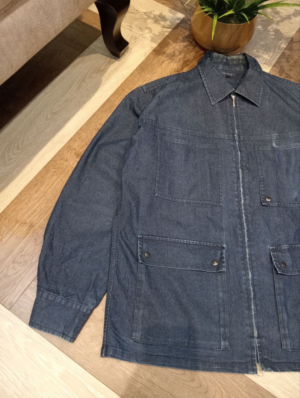 JUN MEN JUNMEN JAPAN LIGHT BLUE DENIM JACKET - SIZE L Size US L / EU 52-54 / 3 - 5 Thumbnail