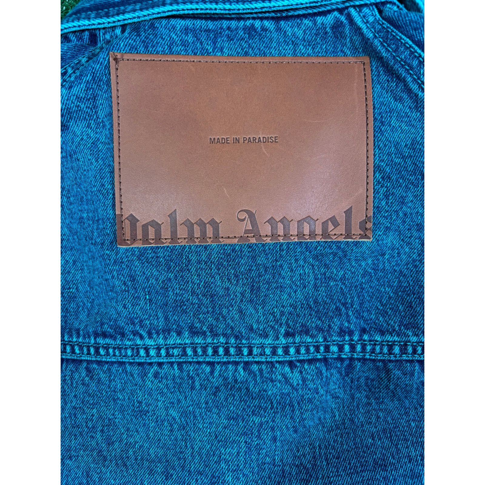 Palm Angels Palm Angels Light Wash Sunset Loose Denim Jacket Size Medium Size US M / EU 48-50 / 2 - 5 Thumbnail