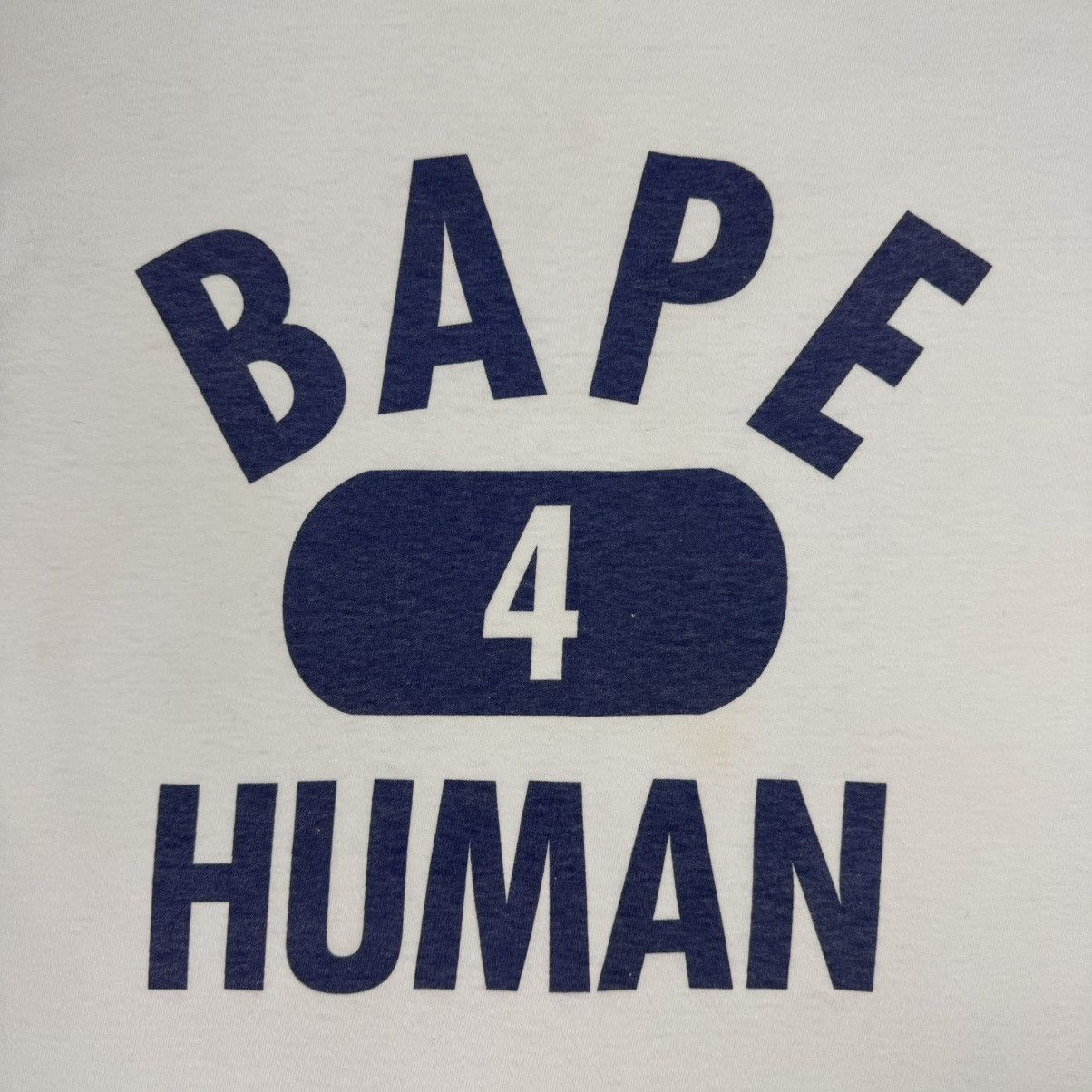 Vintage Vintage Bape 4 Human Rare T-shirt Size US M / EU 48-50 / 2 - 6 Thumbnail
