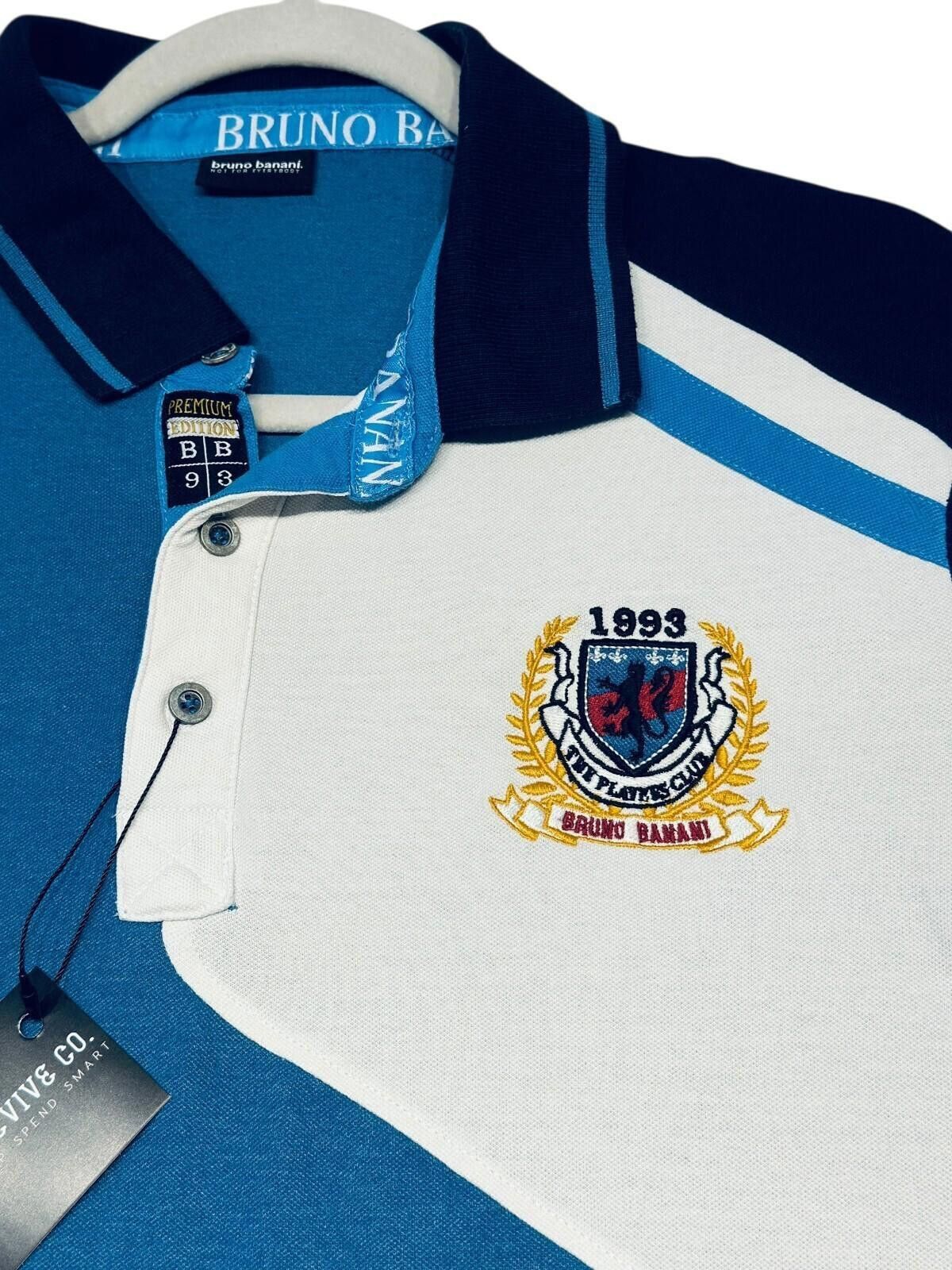 Other Bruno Bonani Polo Shirt Men's UK Size L Blue Embroidered Size US L / EU 52-54 / 3 - 7 Thumbnail