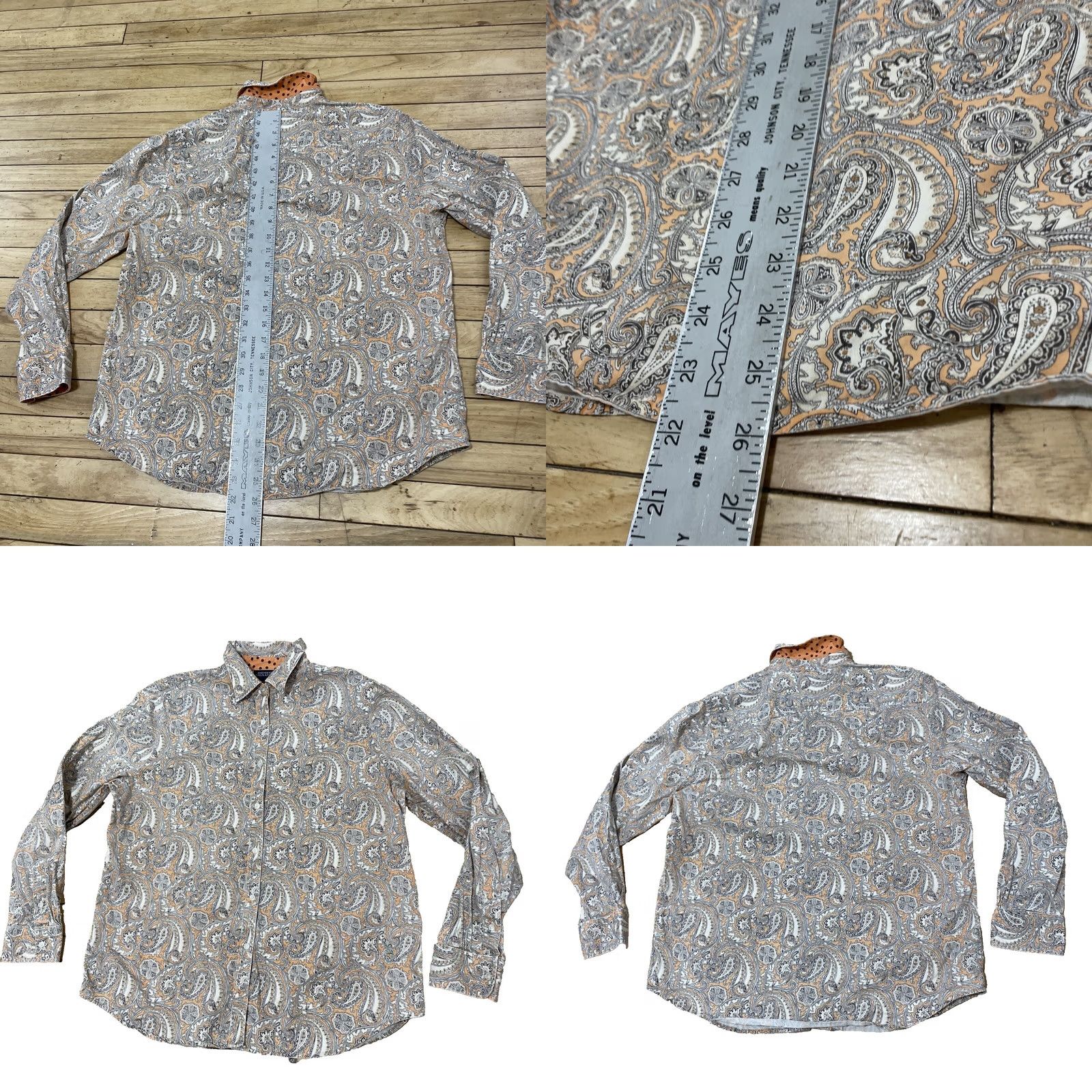 Jones New York Jones New York Signature Paisley Shirt Women L Western Pink Floral Button-Up Top Size M / US 6-8 / IT 42-44 - 8 Thumbnail