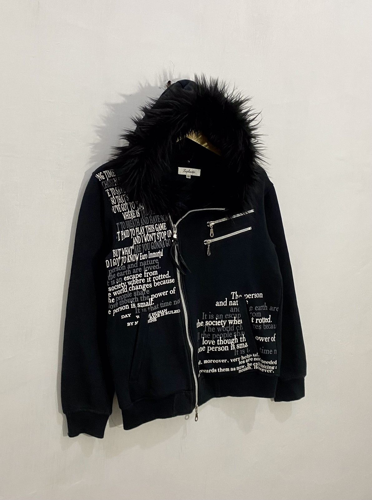 If Six Was Nine 💥Poem💥 Fur Zipper Hoodie LGB Style Size US M / EU 48-50 / 2 - 2 Thumbnail