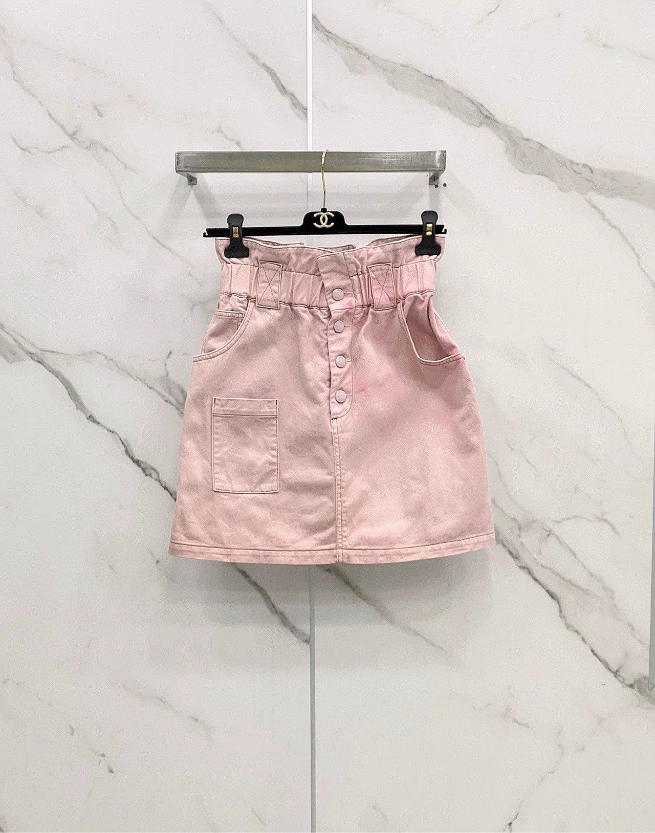Fendi FENDI High-Waist Pink Denim Skirt - dmc Size US 31 - 1 Thumbnail