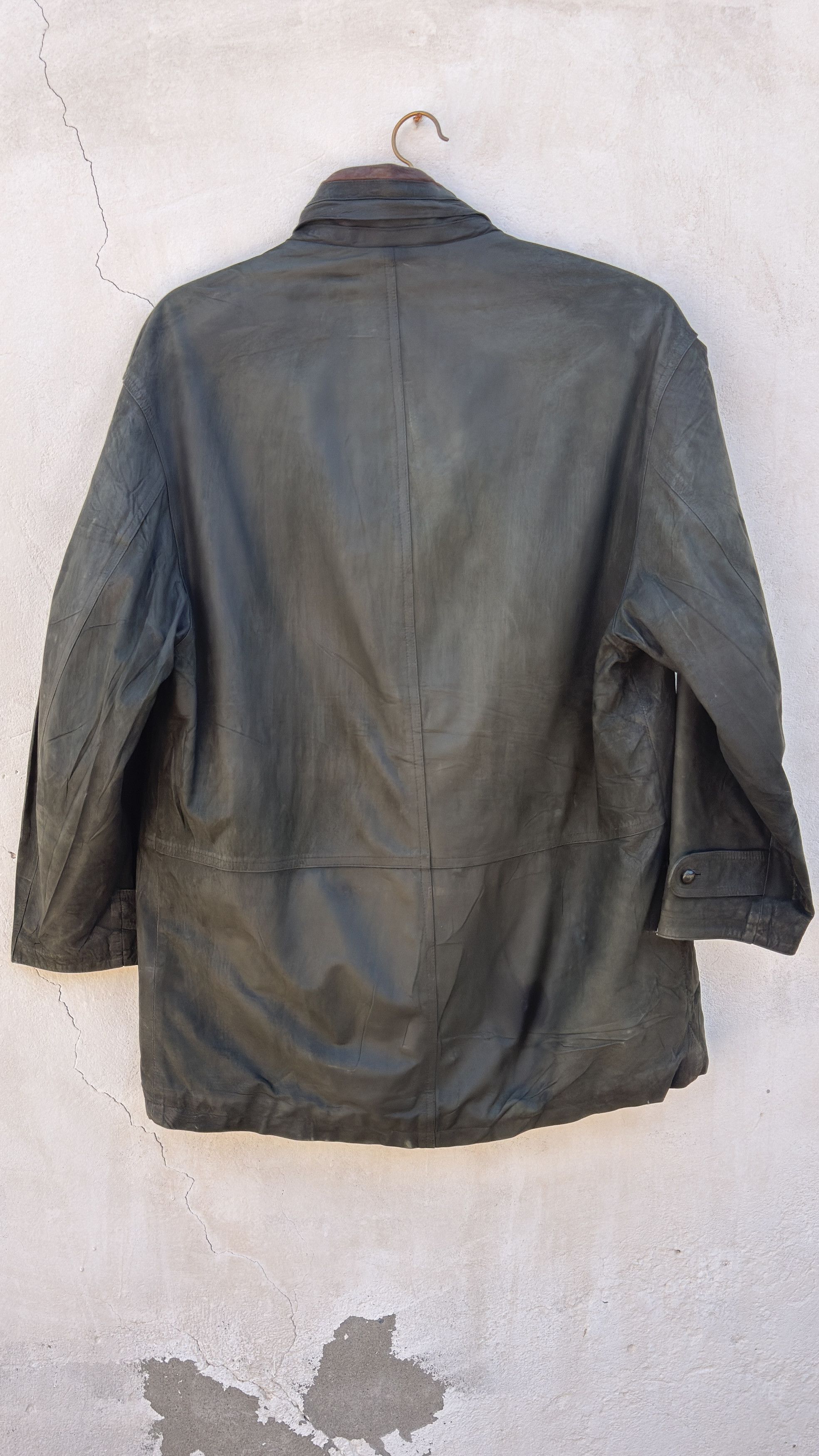 Burberry 🔥 Burberrys down jacket leather parka western Size US L / EU 52-54 / 3 - 7 Thumbnail
