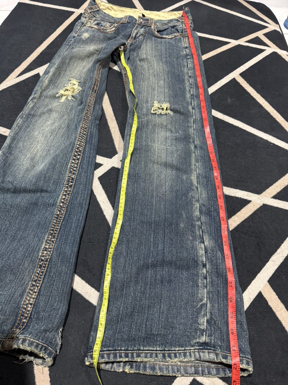 Tornado Mart Flare Denim Distressed Japanese Styled Size US 29 - 8 Thumbnail