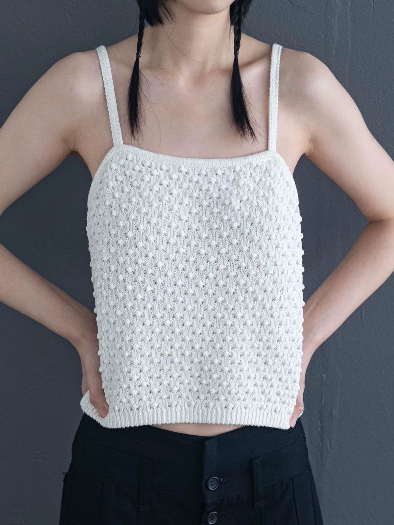 Other Issey Miyake White crocheted blouse Size XS / US 0-2 / IT 36-38 - 1 Thumbnail
