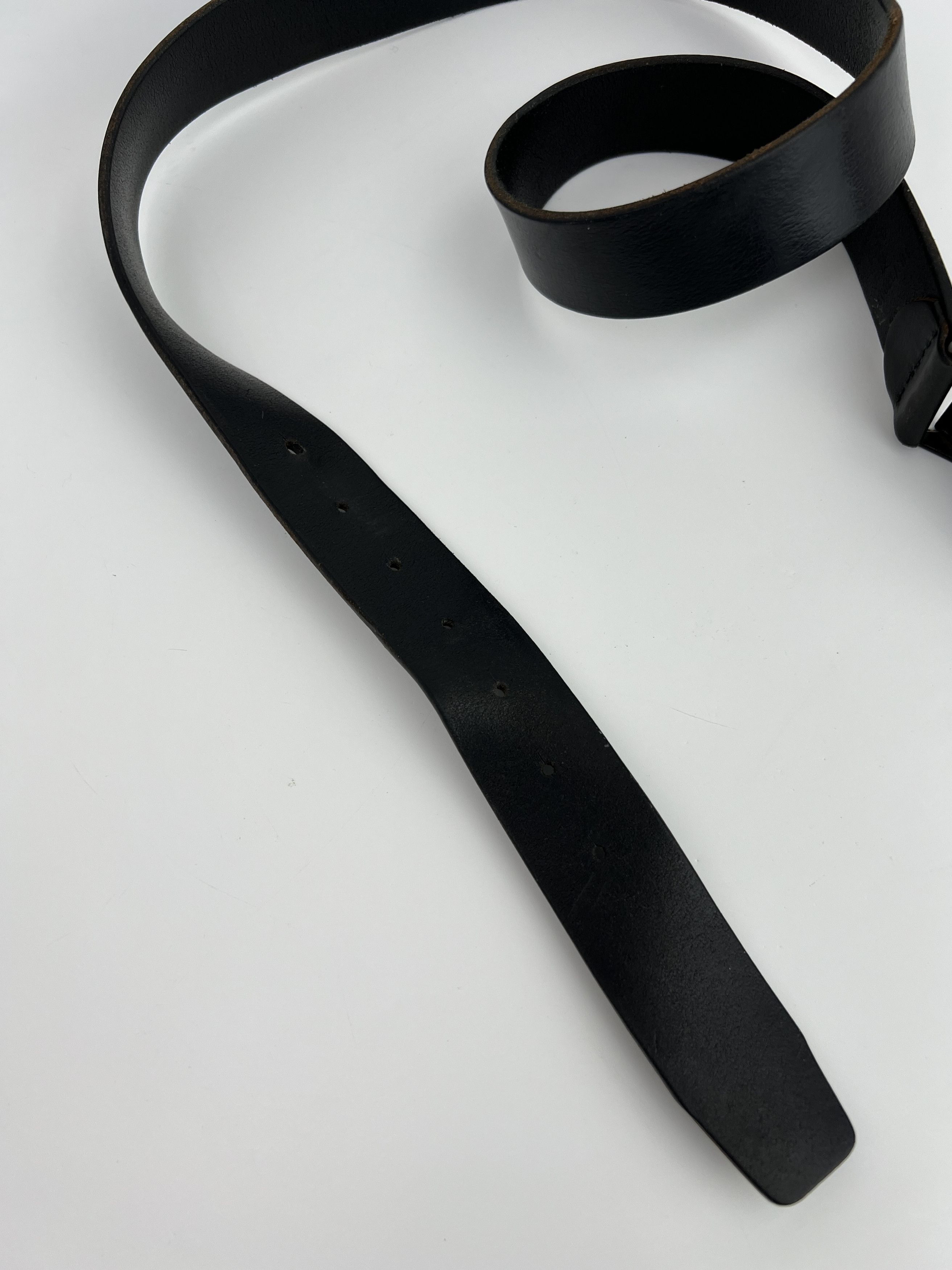 Levi's Vintage Levi's Logo Buckle Black Leather Belt Size ONE SIZE - 10 Thumbnail