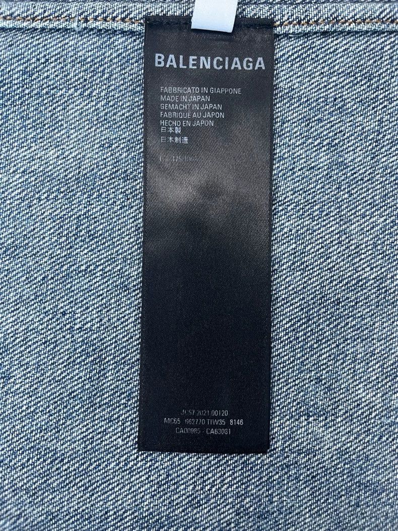 Balenciaga Balenciaga FW21 Denim Short Sleeve Shirt 2502-Nextarrow Size US L / EU 52-54 / 3 - 7 Thumbnail
