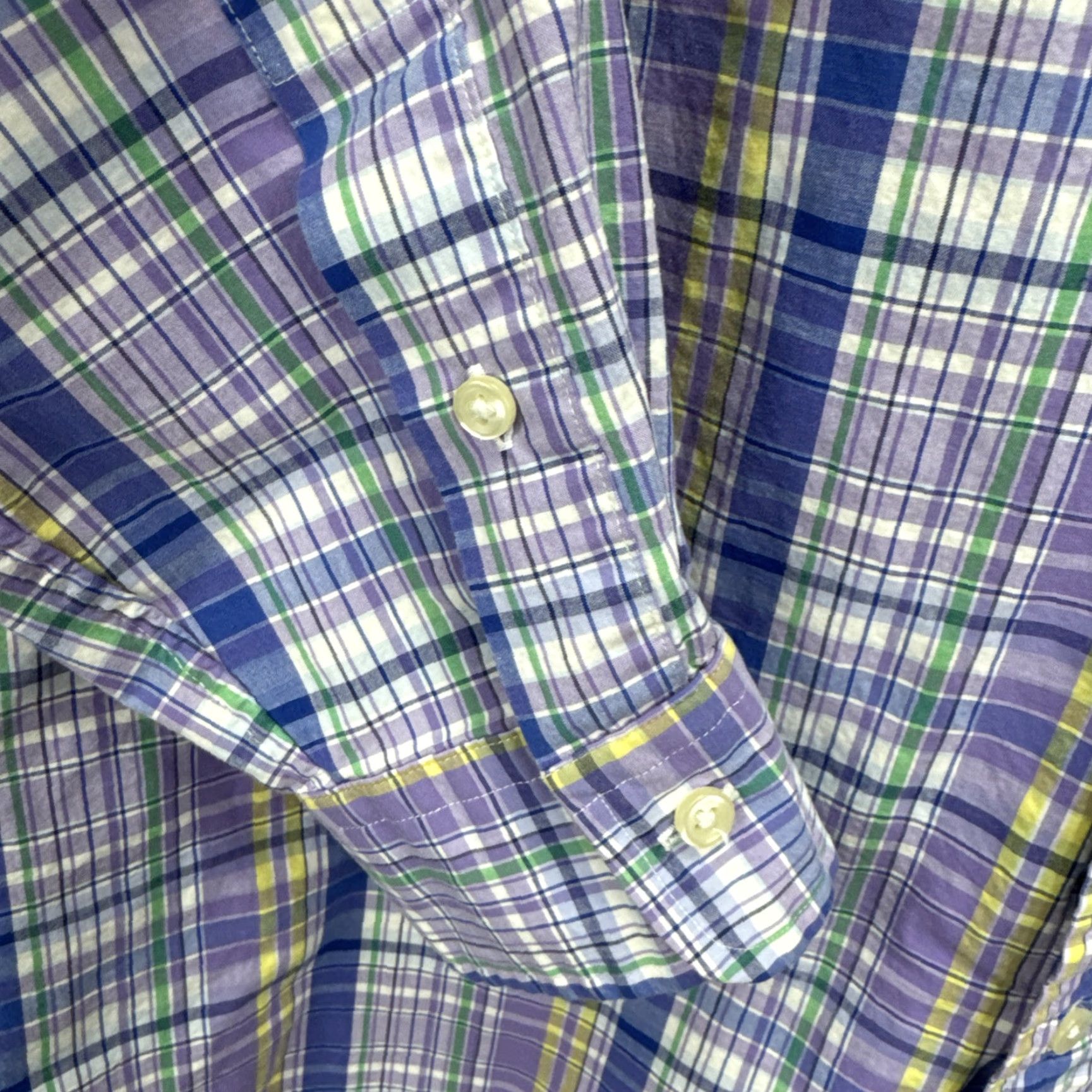 Polo Ralph Lauren VINTAGE Polo Ralph Lauren Mens Shirt M Purple Plaid Classic Button-Down Preppy Casual Golf Size US M / EU 48-50 / 2 - 6 Thumbnail