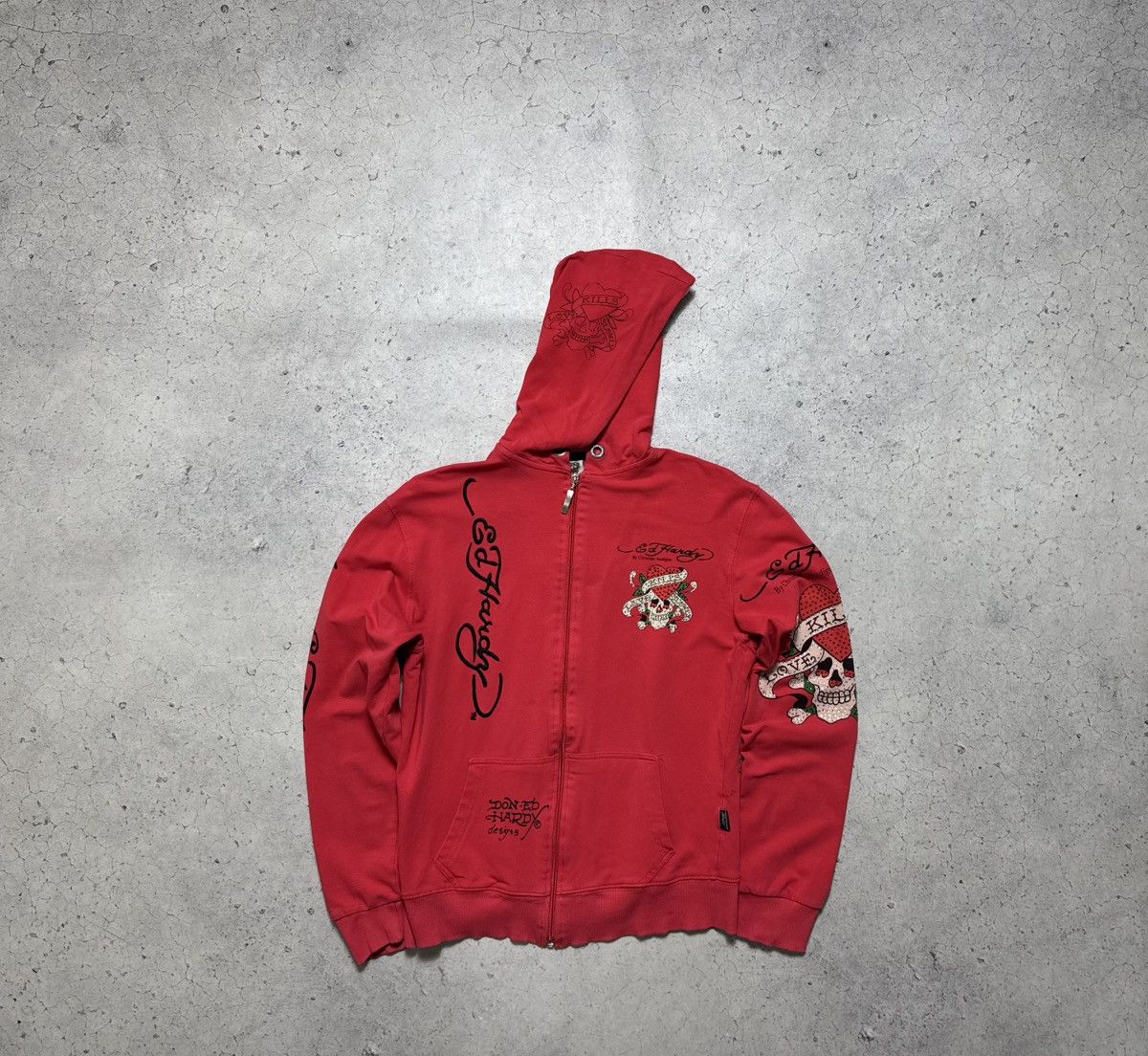 Ed Hardy Ed Hardy by Christian Audigier Women’s Full Zip Hoodie Size XL / US 12-14 / IT 48-50 - 2 Thumbnail