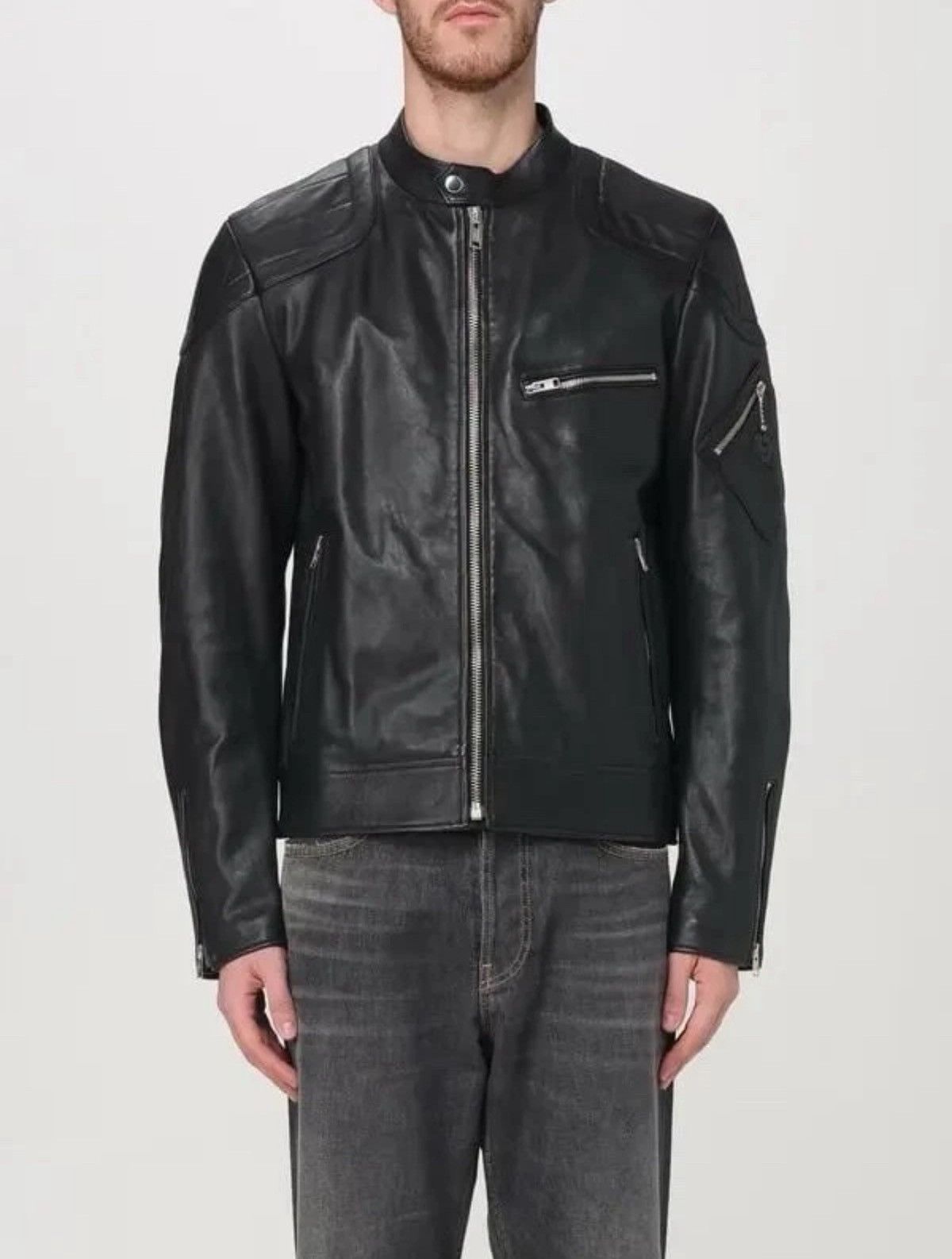 Belstaff ❗️NEW 🇬🇧 Belstaff Lamb Leather Jacket 104761 T Racer Size US M / EU 48-50 / 2 - 2 Thumbnail