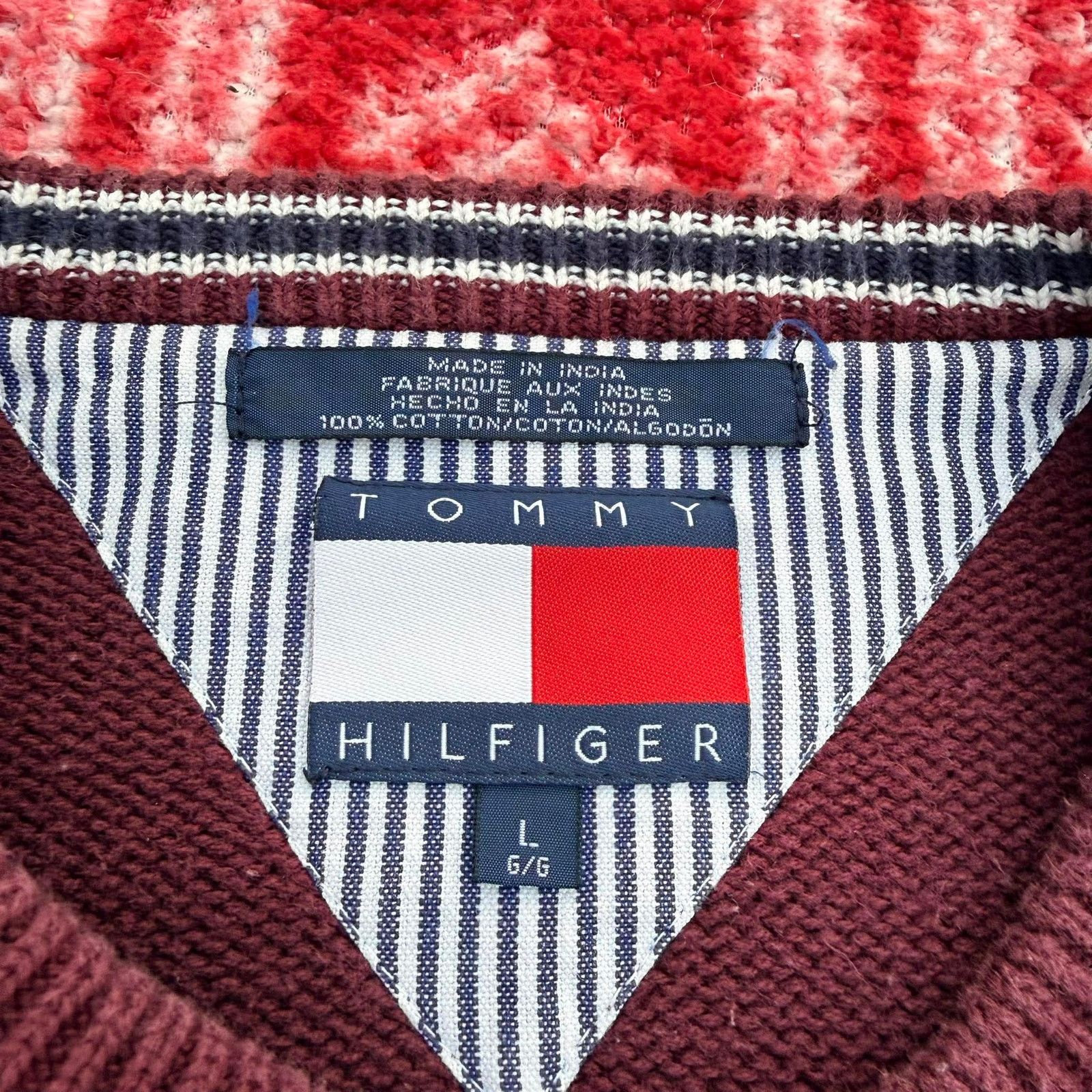 Tommy Hilfiger Tommy Hilfiger Men's Large Cotton Crewneck Sweater Slim Size US L / EU 52-54 / 3 - 2 Thumbnail