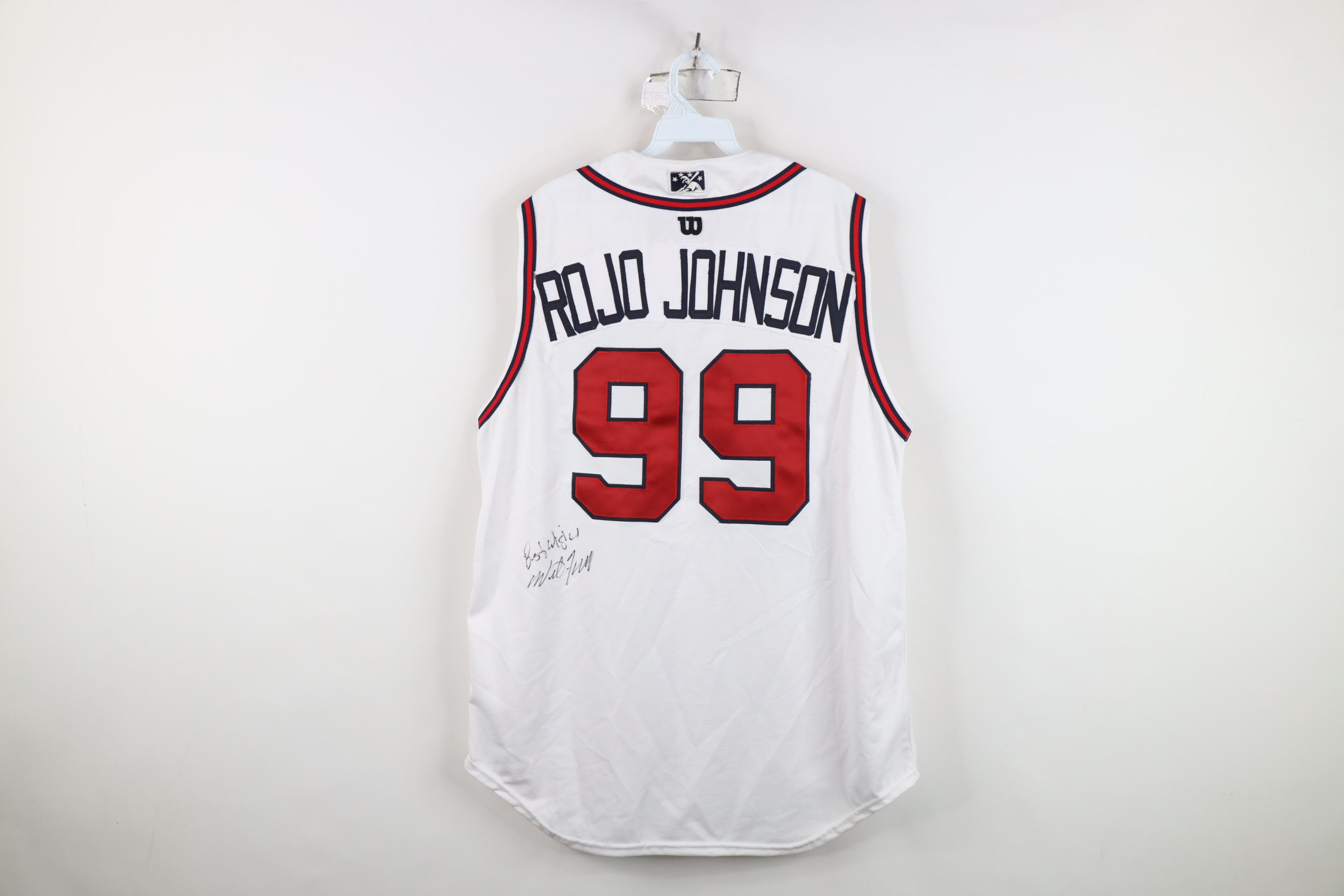 Vintage Will Ferrell Autographed Rojo Johnson Round Baseball Jersey Size US XXL / EU 58 / 5 - 14 Thumbnail
