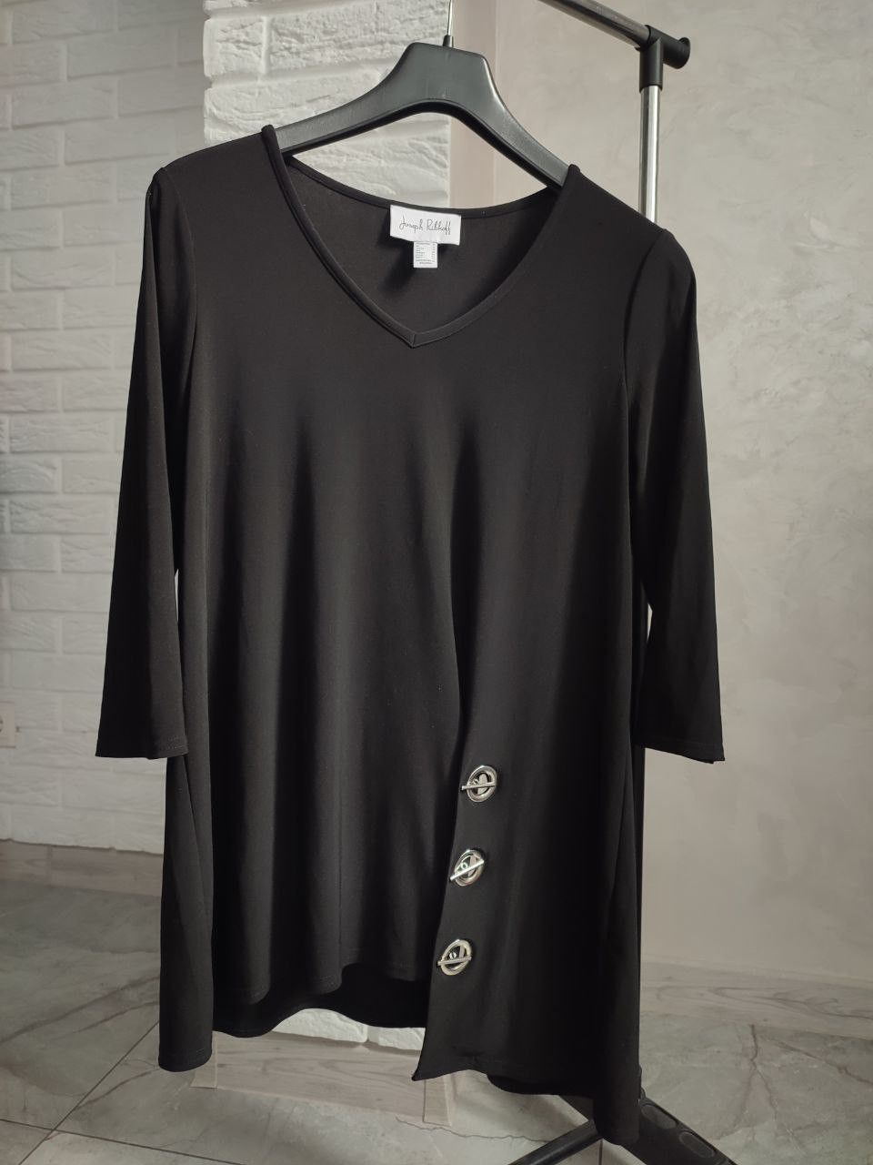 Joseph Ribkoff Blouse Joseph Ribkoff Black Top L size Size M / US 6-8 / IT 42-44 - 1 Thumbnail