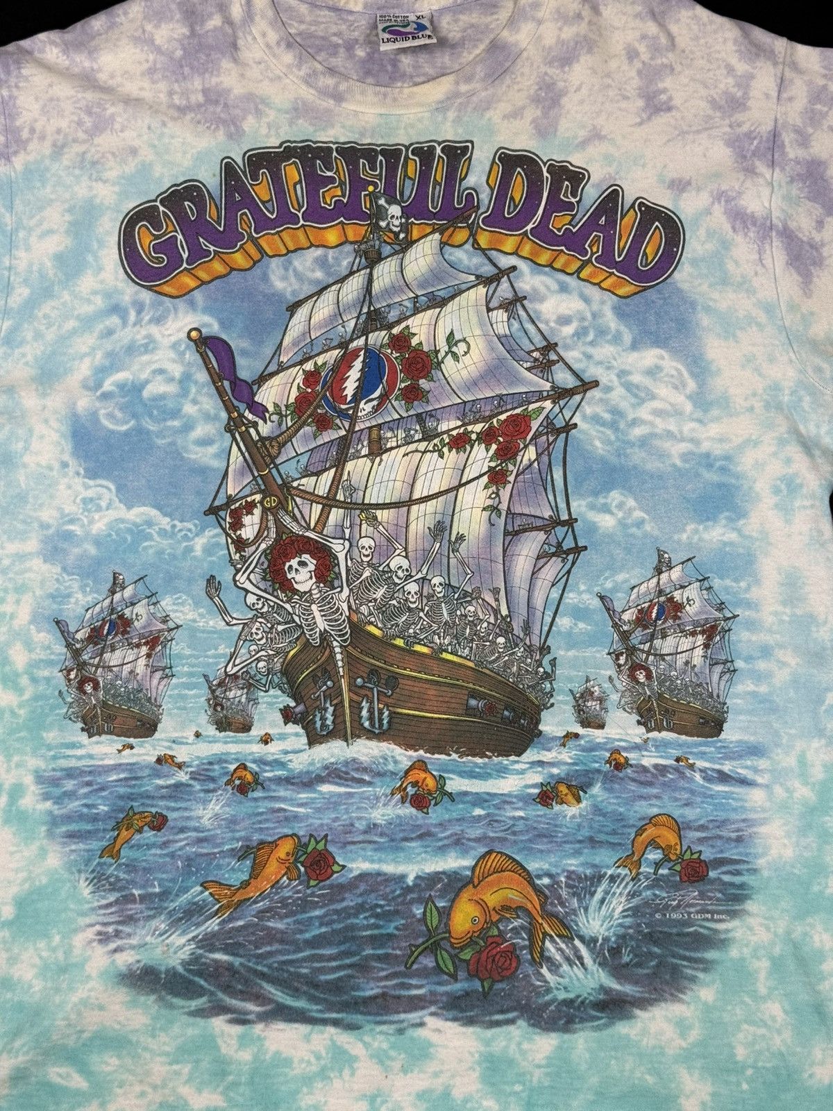 Band Tees × Vintage Grateful Dead “Ship Of Fools” Tee Size US XL / EU 56 / 4 - 2 Thumbnail