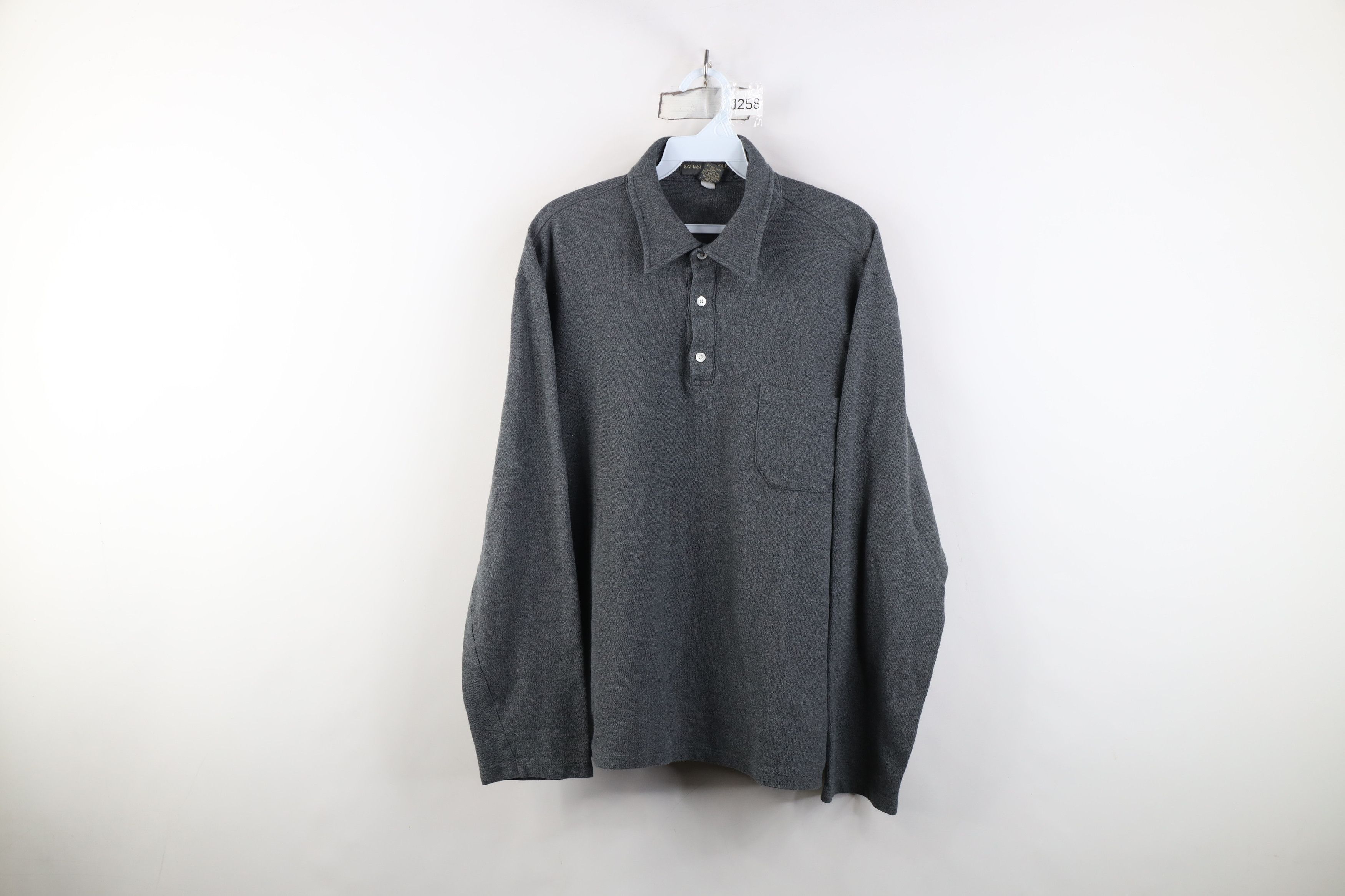 Banana Republic Vintage 90s Banana Republic Collared Long Sleeve Rugby Polo Size US L / EU 52-54 / 3 - 1 Thumbnail
