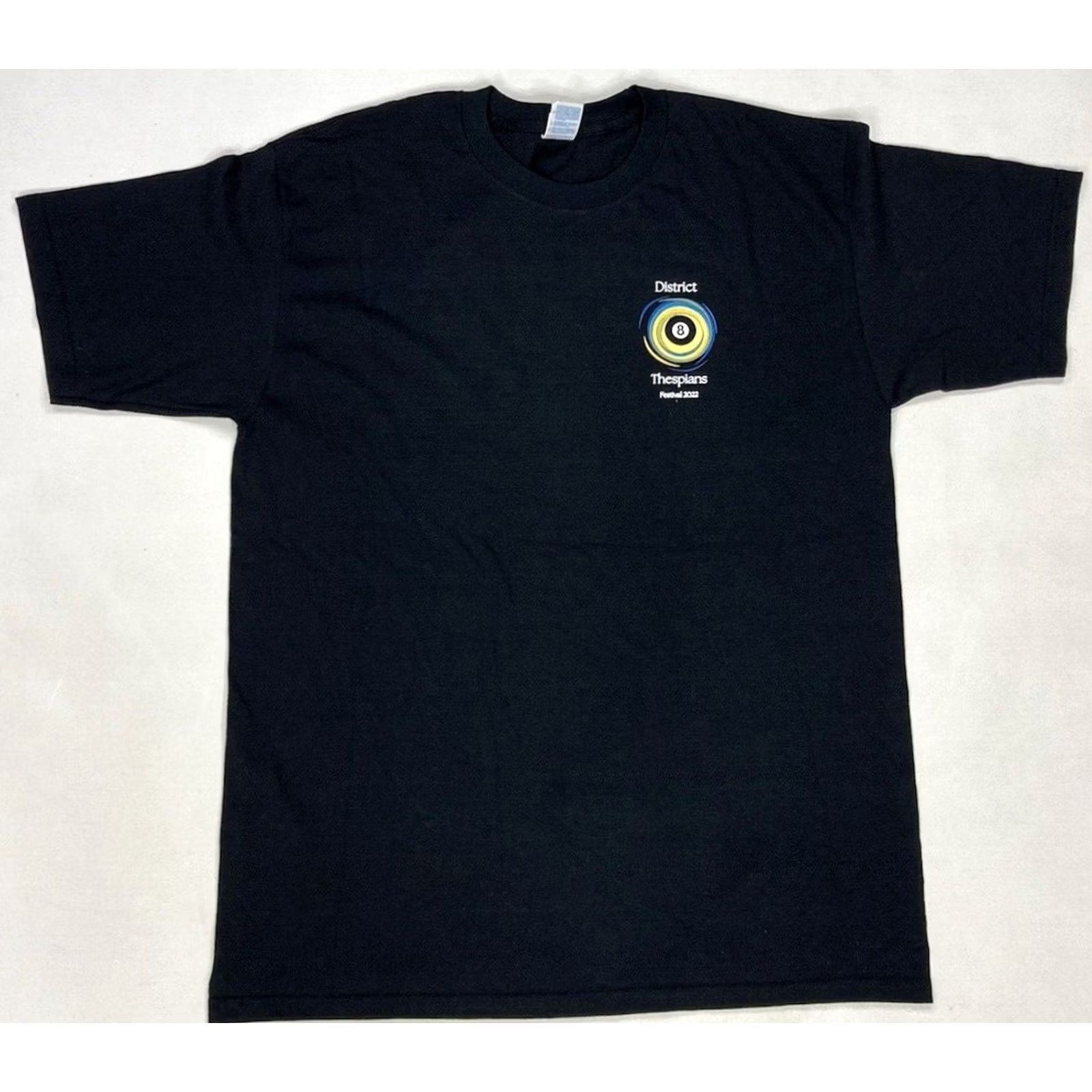 Vintage District 8 Thespians Festival 2022 Graphic T-shirt Men Large Beige Music Size US L / EU 52-54 / 3 - 3 Thumbnail