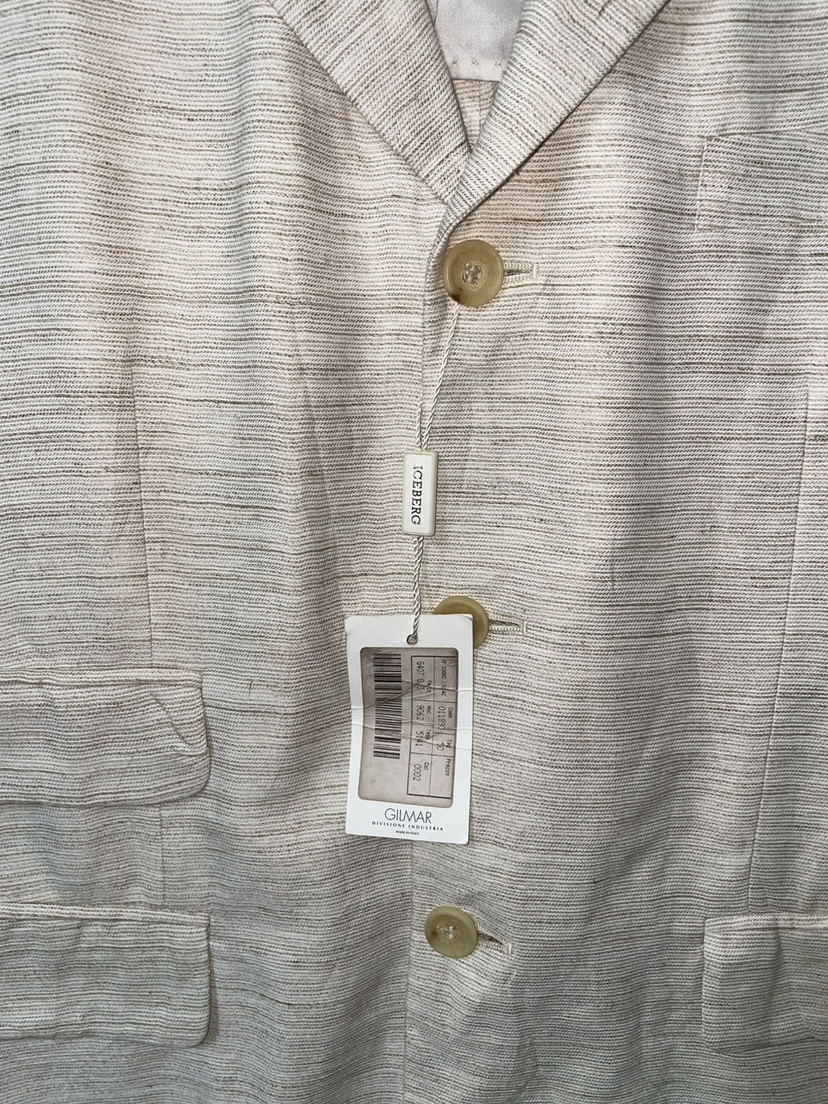 Iceberg Gilmar Iceberg Linen Blazer Jacket New with Tags $803 Size US L / EU 52-54 / 3 - 4 Thumbnail