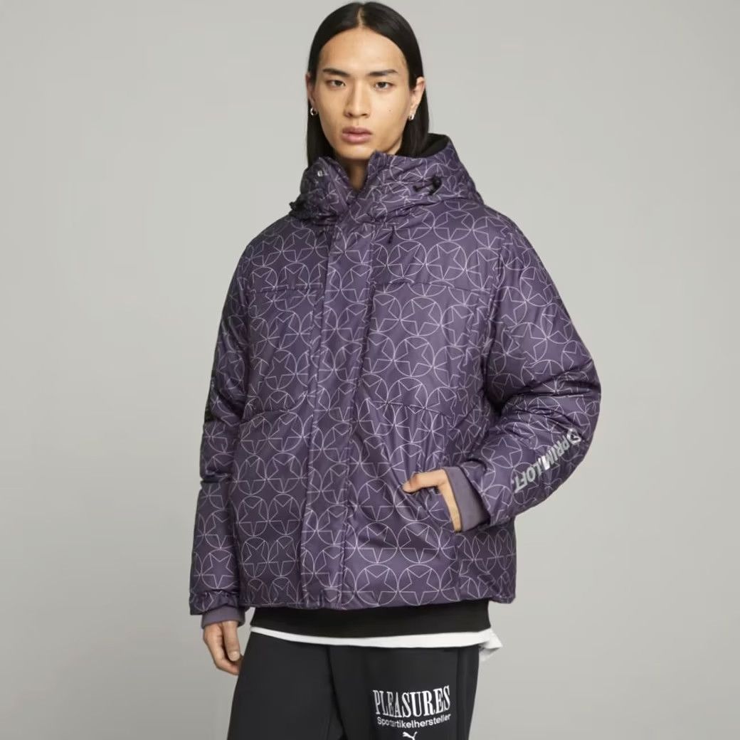 Puma PUMA PUFFER JACKET MEN'S SIZE L PURPLE PRIMALOFT Full Zip Jacket Size US L / EU 52-54 / 3 - 3 Thumbnail