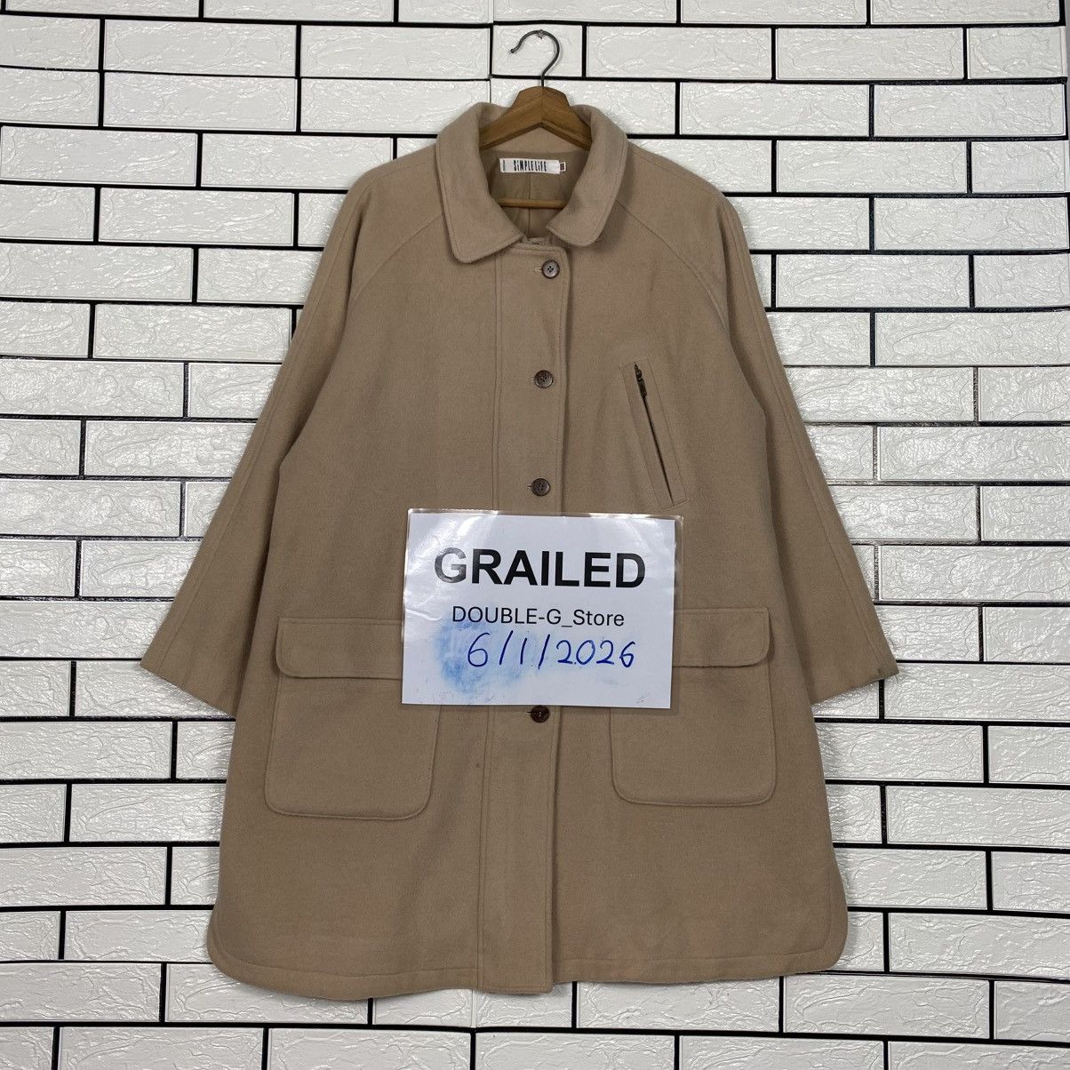Issey Miyake 📌Vintage Long Jacket Wool Simple Life Japan Made Size US M / EU 48-50 / 2 - 1 Thumbnail