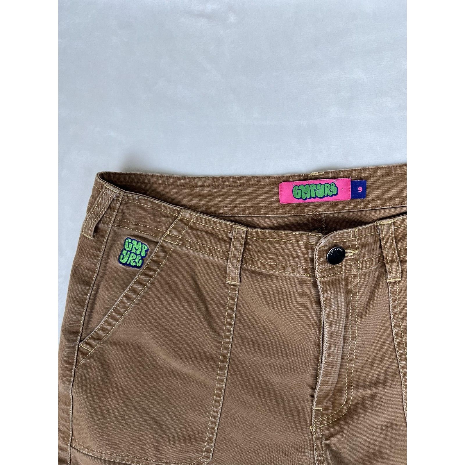Empyre Empyre Cargo Pants Women's 9 Brown Utility Workwear Carpente Size 30" / US 8 / IT 44 - 3 Thumbnail