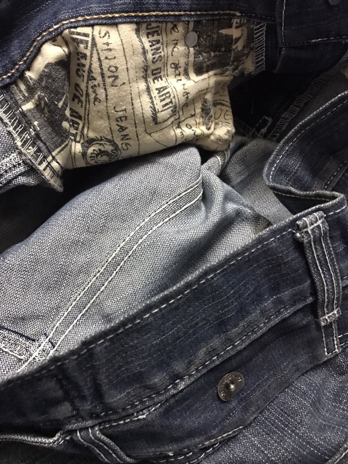 Japanese Brand 🔥🔥Jeans De Art Multipocket Denim Jeans Very Rare Size US 33 - 7 Thumbnail