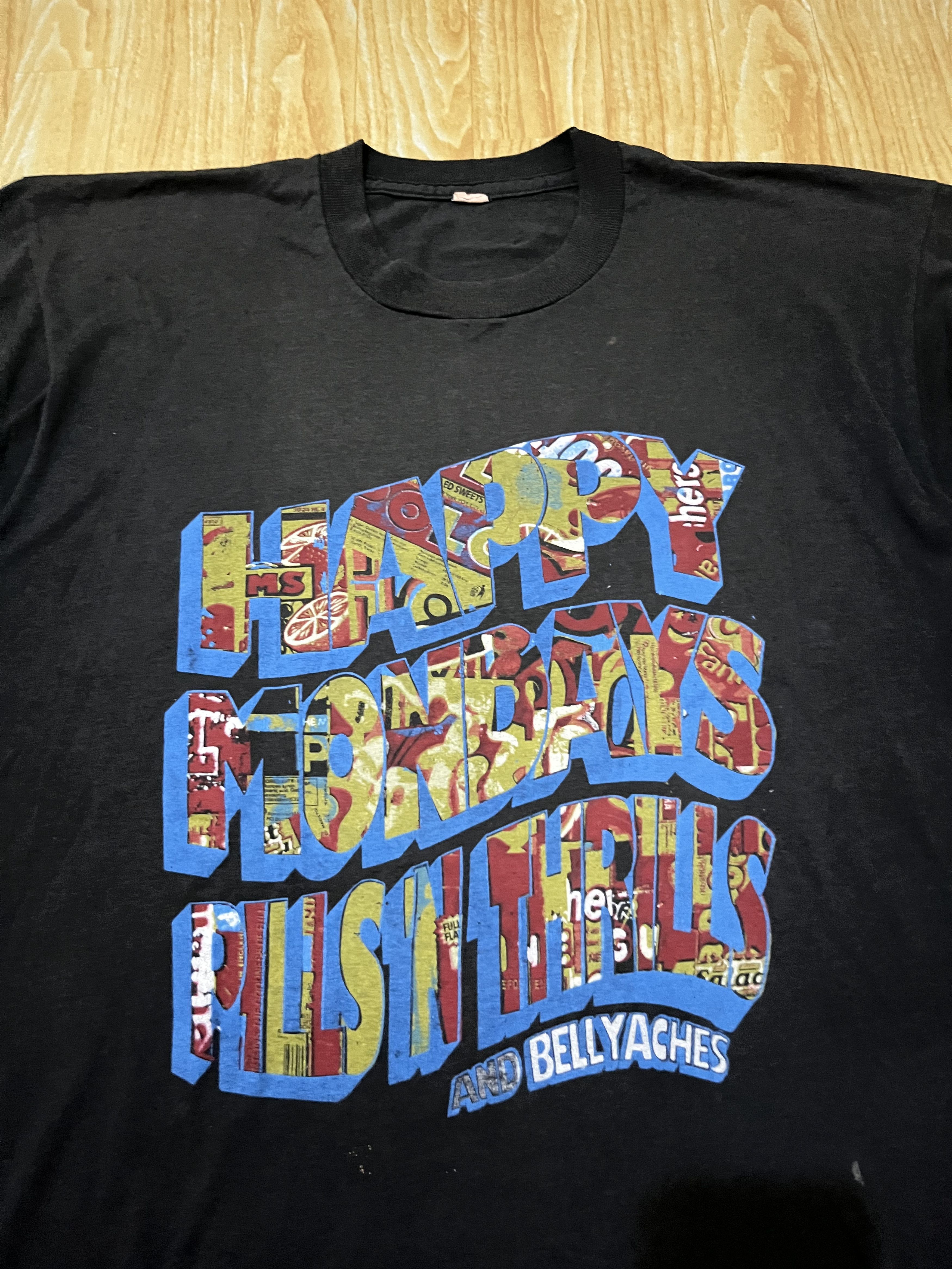Vintage Rare Happy Mondays and Bellyaches Pills n Thrills Tour Size US L / EU 52-54 / 3 - 6 Thumbnail