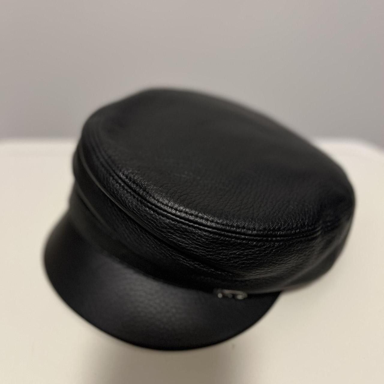 Gucci Gucci Leather Cap with Silver Metal Buckle Size ONE SIZE - 3 Thumbnail