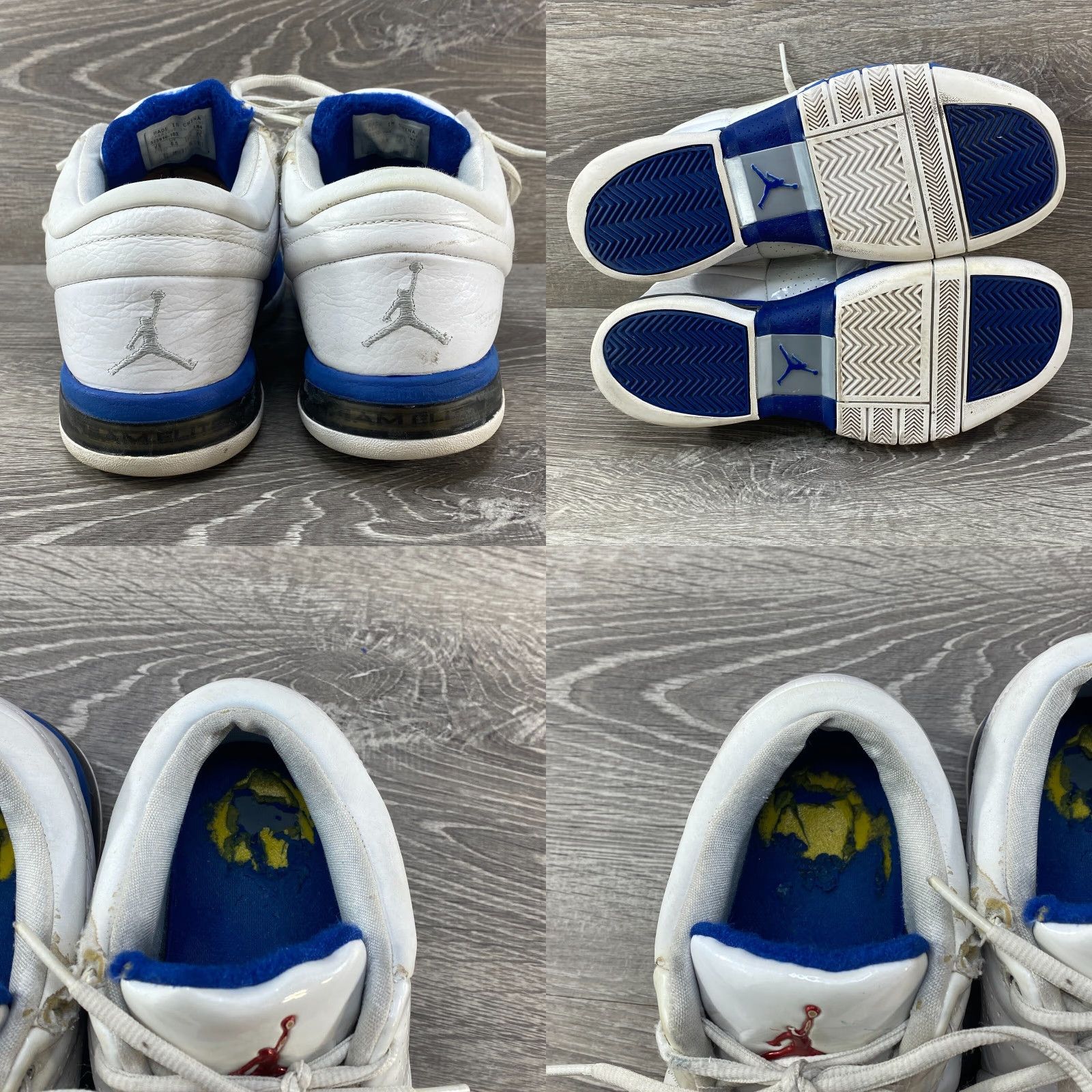 Nike Nike Air Jordan Retro Team Elite Low Top Basketball Shoes White Leather Mens 7.5 Size US M / EU 48-50 / 2 - 8 Thumbnail