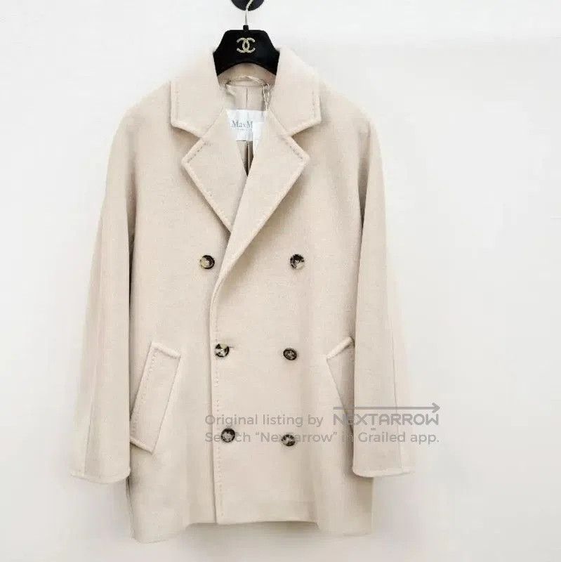 Max Mara MaxMara Beige Wool Winter Short Coat . Size S / US 4 / IT 40 - 1 Thumbnail