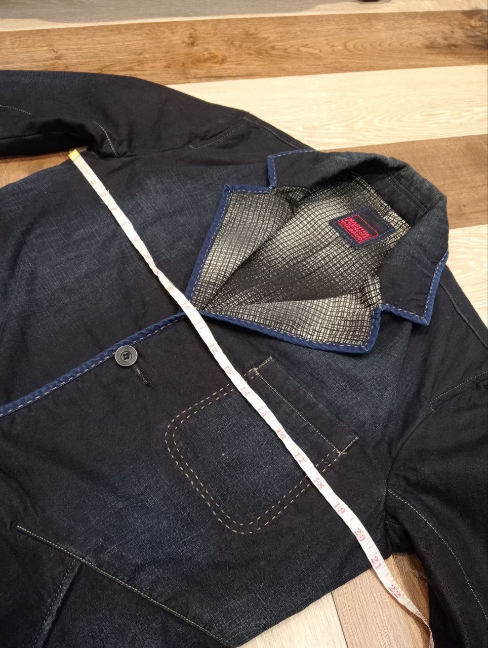 Marithe + Francois Girbaud MARITHE FRANCOIS GIRBAUD JAPAN DENIM INDIGO TAILORED JACKET Size US M / EU 48-50 / 2 - 17 Thumbnail