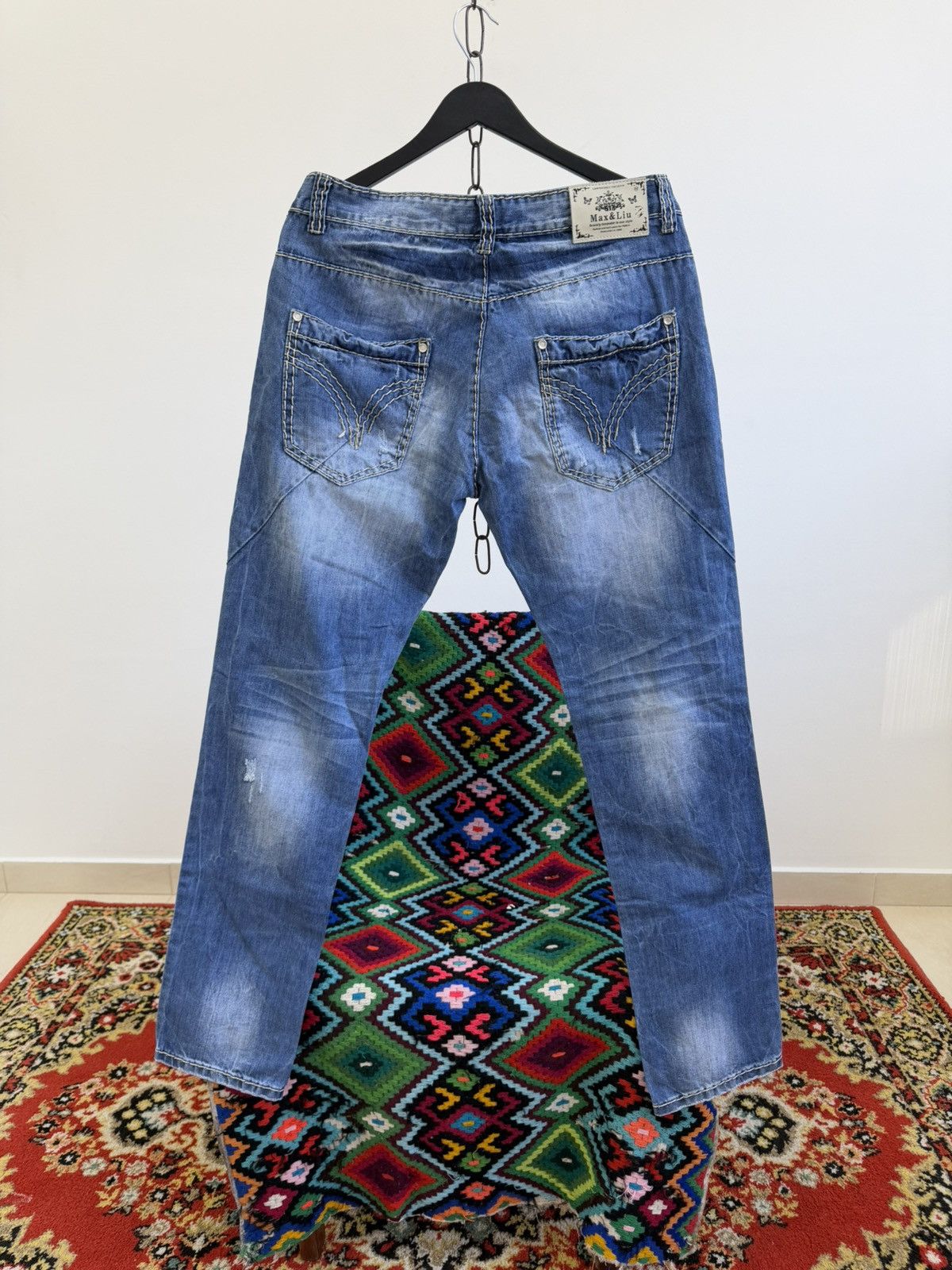 Hedi Slimane Vintage Dior Hedi Slimane Style Washed Denim Jeans Size US 32 / EU 48 - 11 Thumbnail