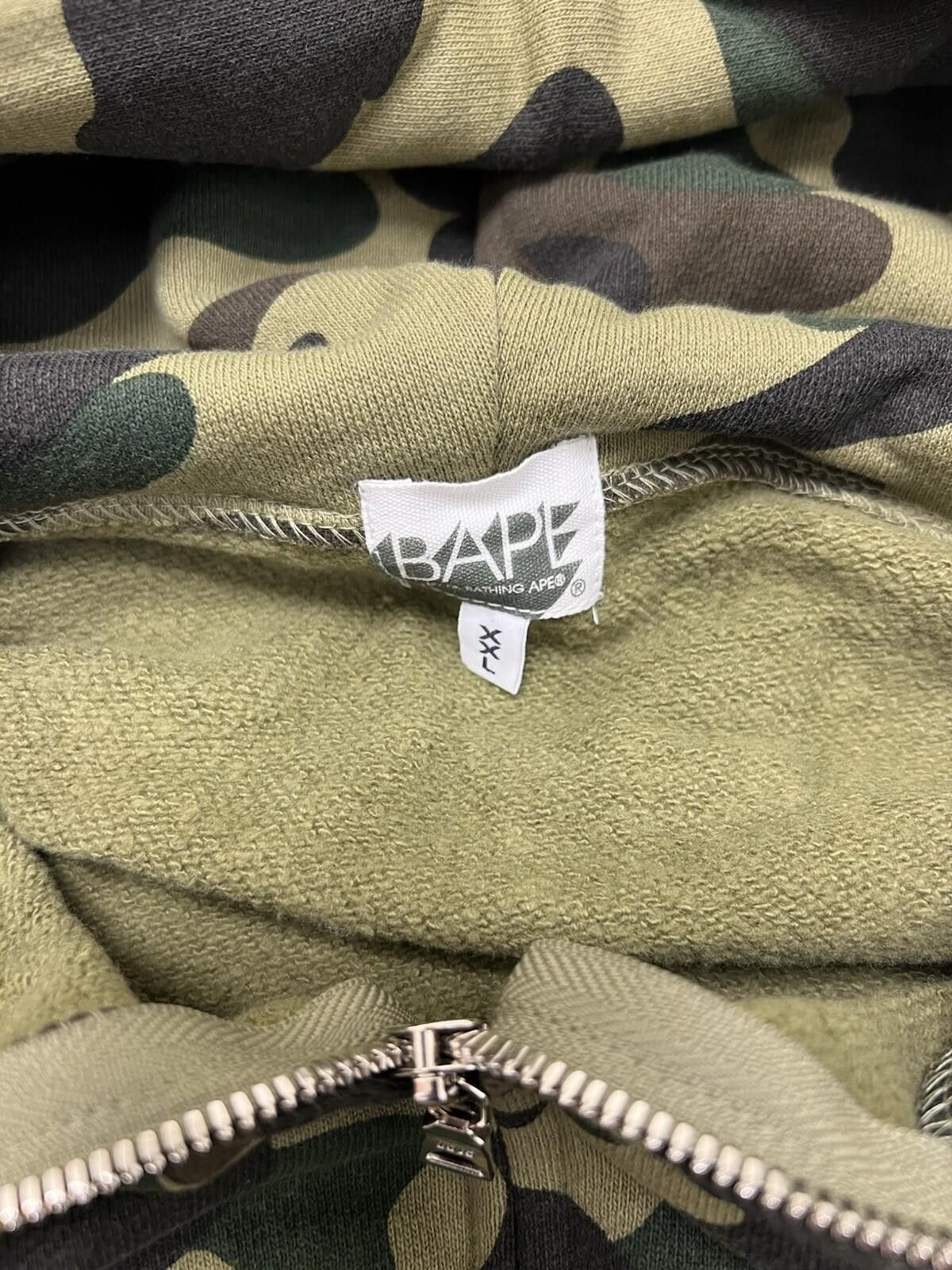 Bape BAPE by A Bathing Ape ABC Camo Green Shark Full Zip Hoodie Size US XXL / EU 58 / 5 - 10 Thumbnail