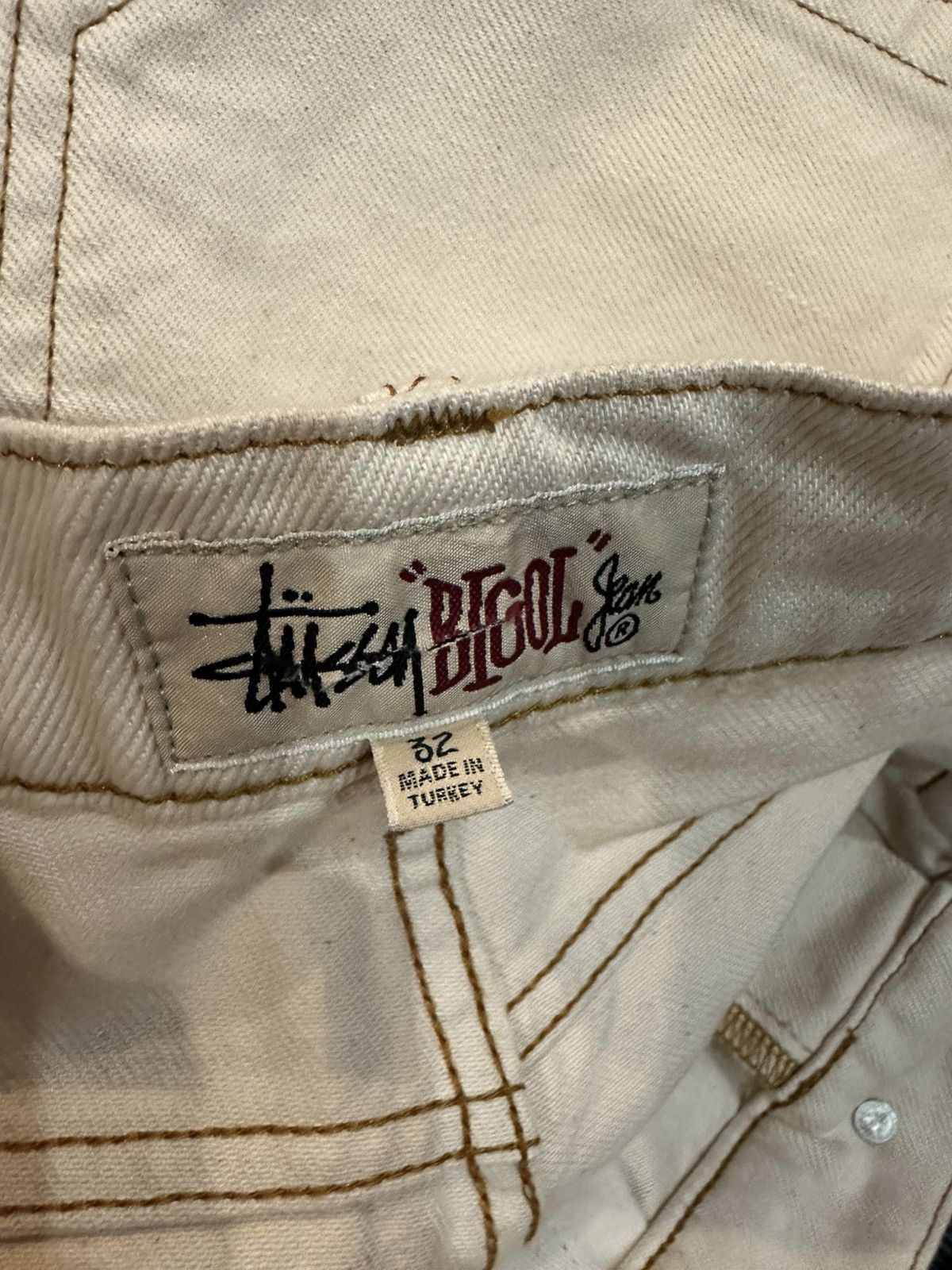 Stussy Stüssy Big OL’ Denim Pant White Size US 32 / EU 48 - 3 Thumbnail