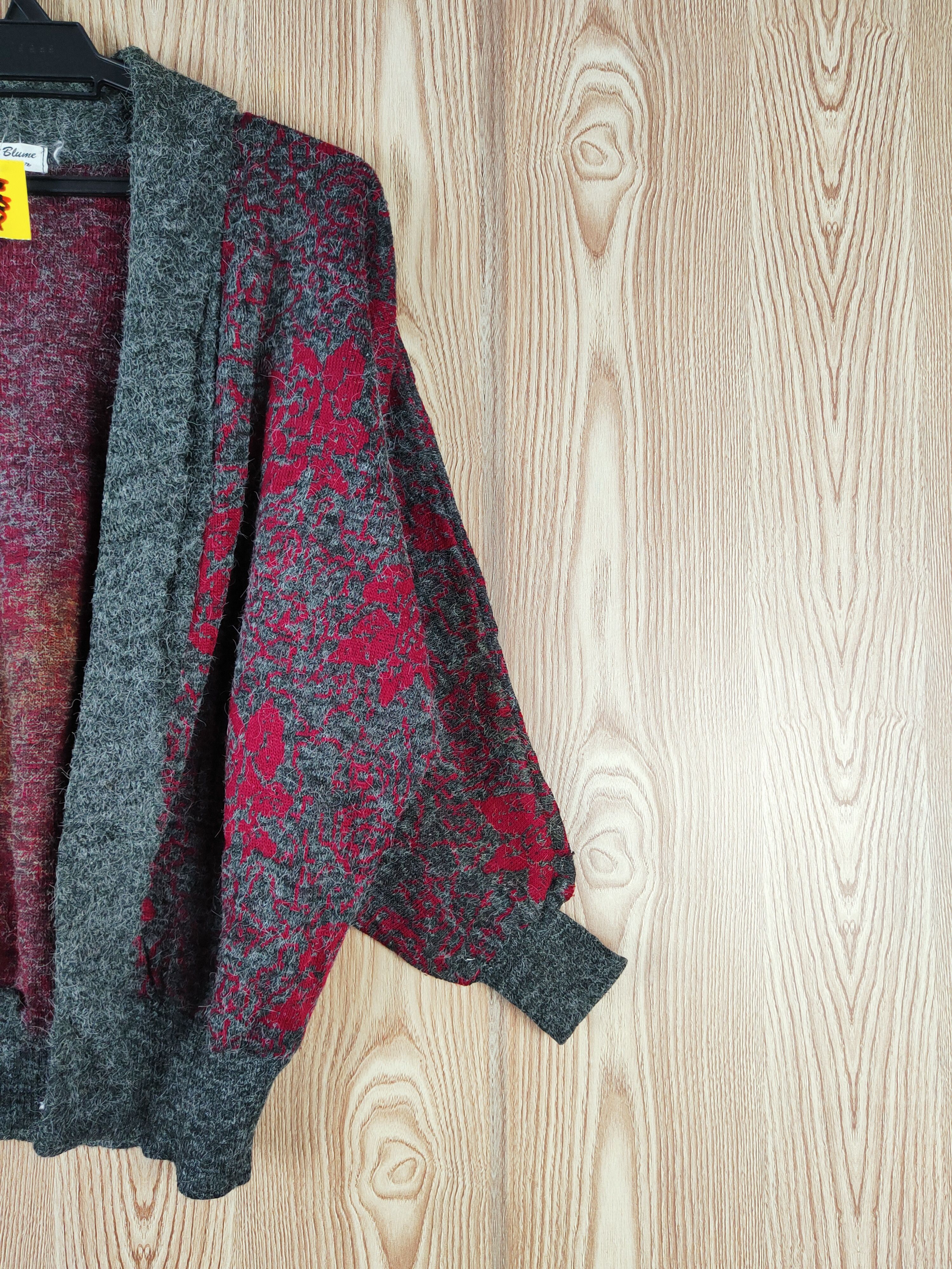 Homespun Knitwear Mai Blume Dark Gray Knitwear mohair Cardigan #W545 Size L / US 10 / IT 46 - 5 Thumbnail