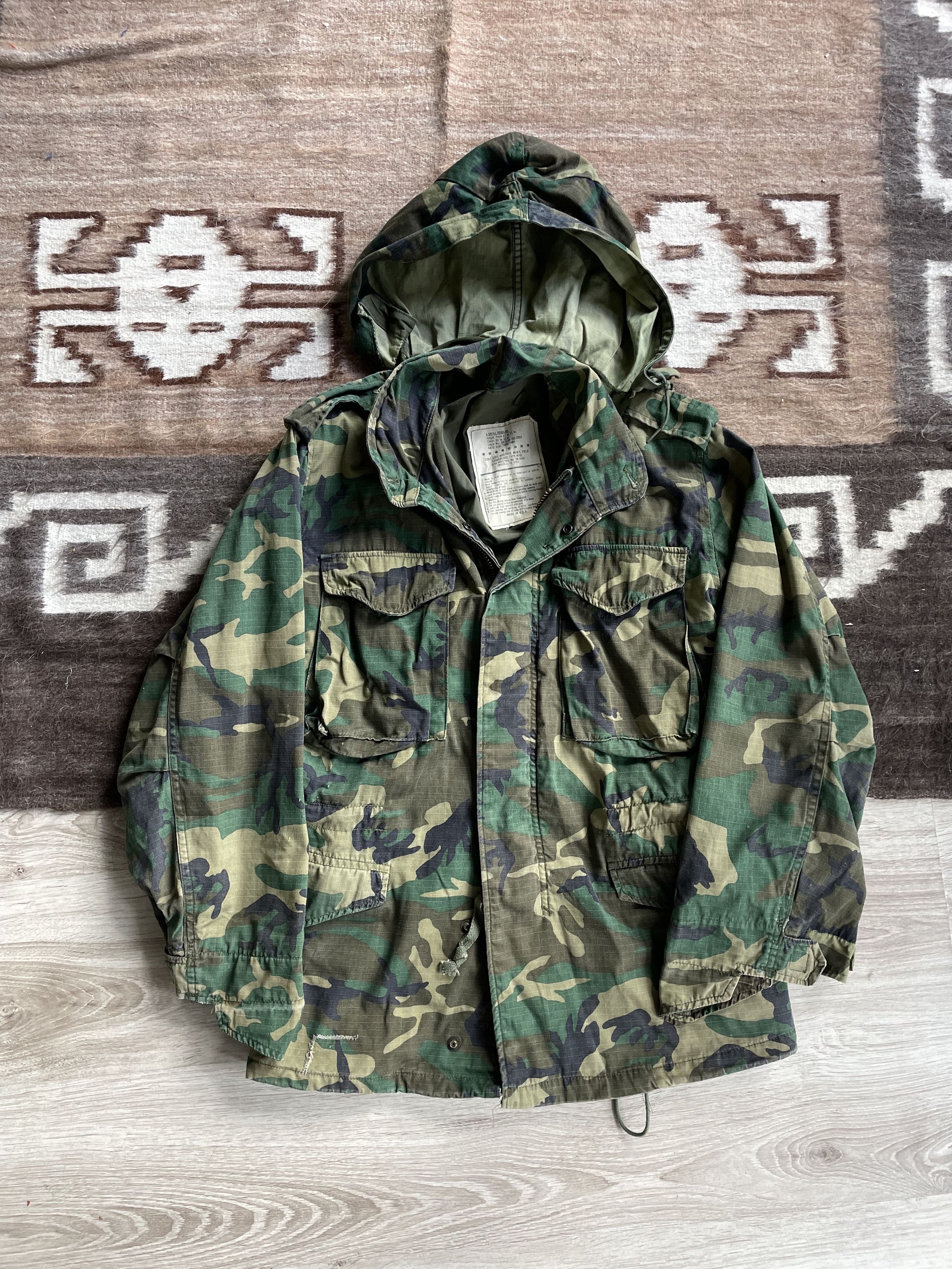 Alpha Industries M65 USA Made Vintage 70s Camo Jacket 7364AC