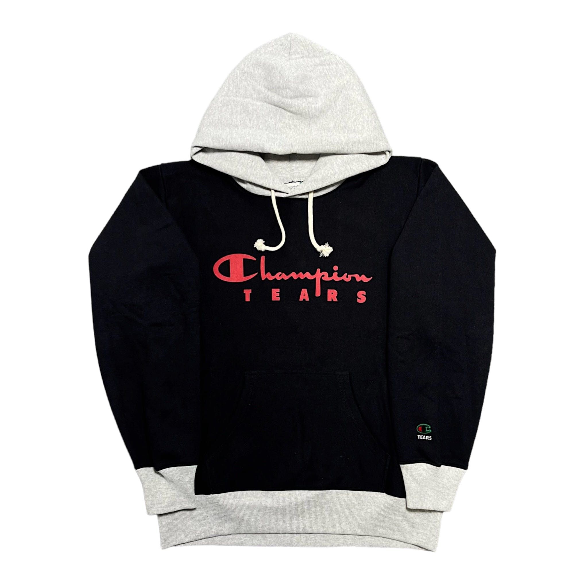 DENIM TEARS x Champion Color Block Hooded Sweatshirt Navy Size US M / EU 48-50 / 2 - 1 Thumbnail