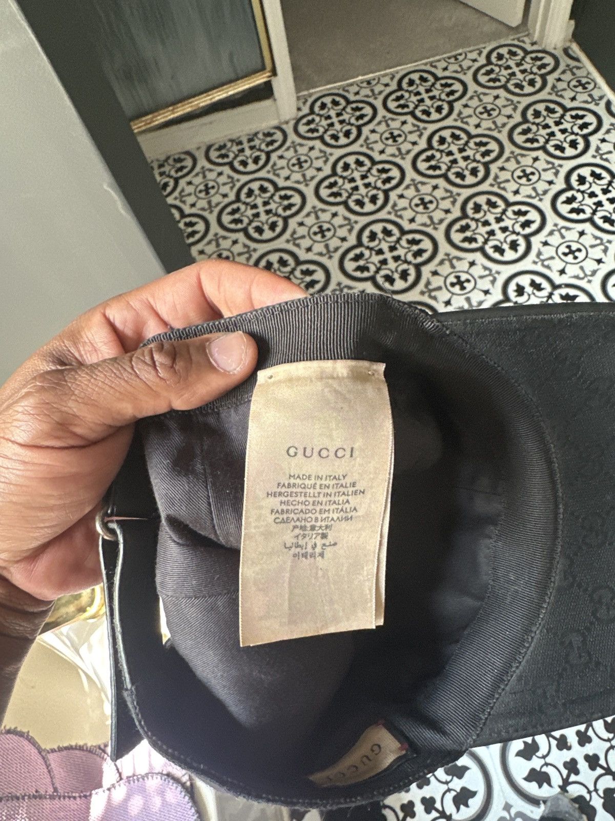 Designer × Gucci ORIGINAL GG CANVAS BASEBALL HAT WITH WEB Size ONE SIZE - 5 Thumbnail